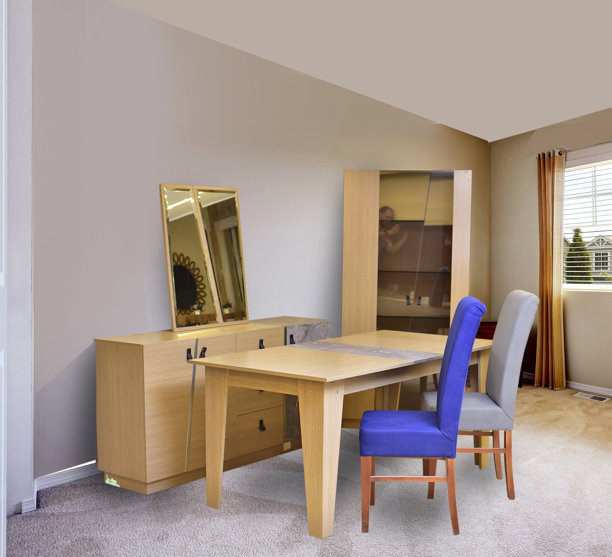 Beige dining room - Vitrine Furniture - Sets