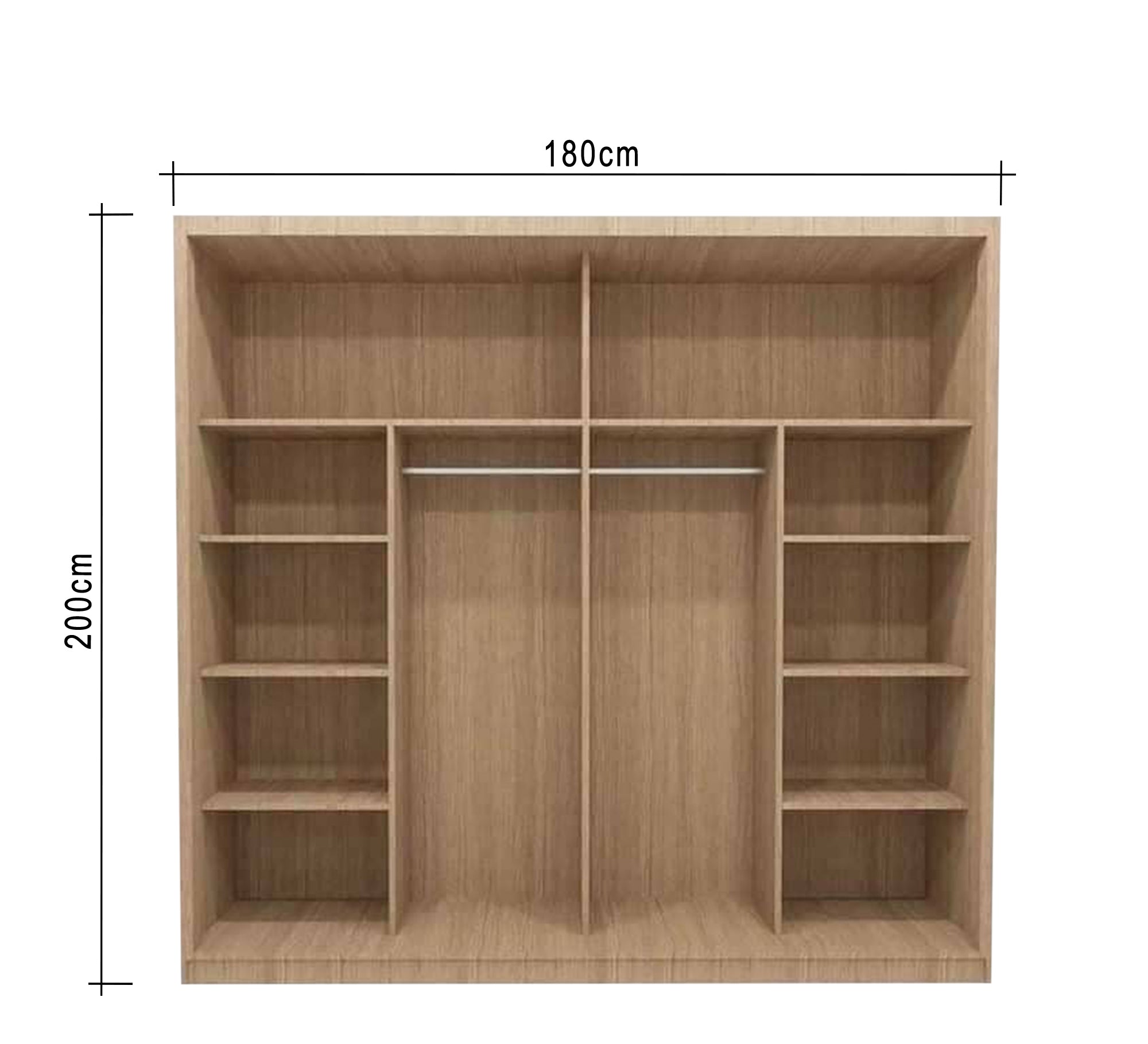Beige Elegance Wardrobe in Sleek & Minimalistic Design - Vitrine Furniture - Furniture