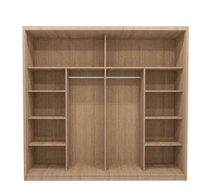 Beige Elegance Wardrobe in Sleek & Minimalistic Design - Vitrine Furniture - Furniture