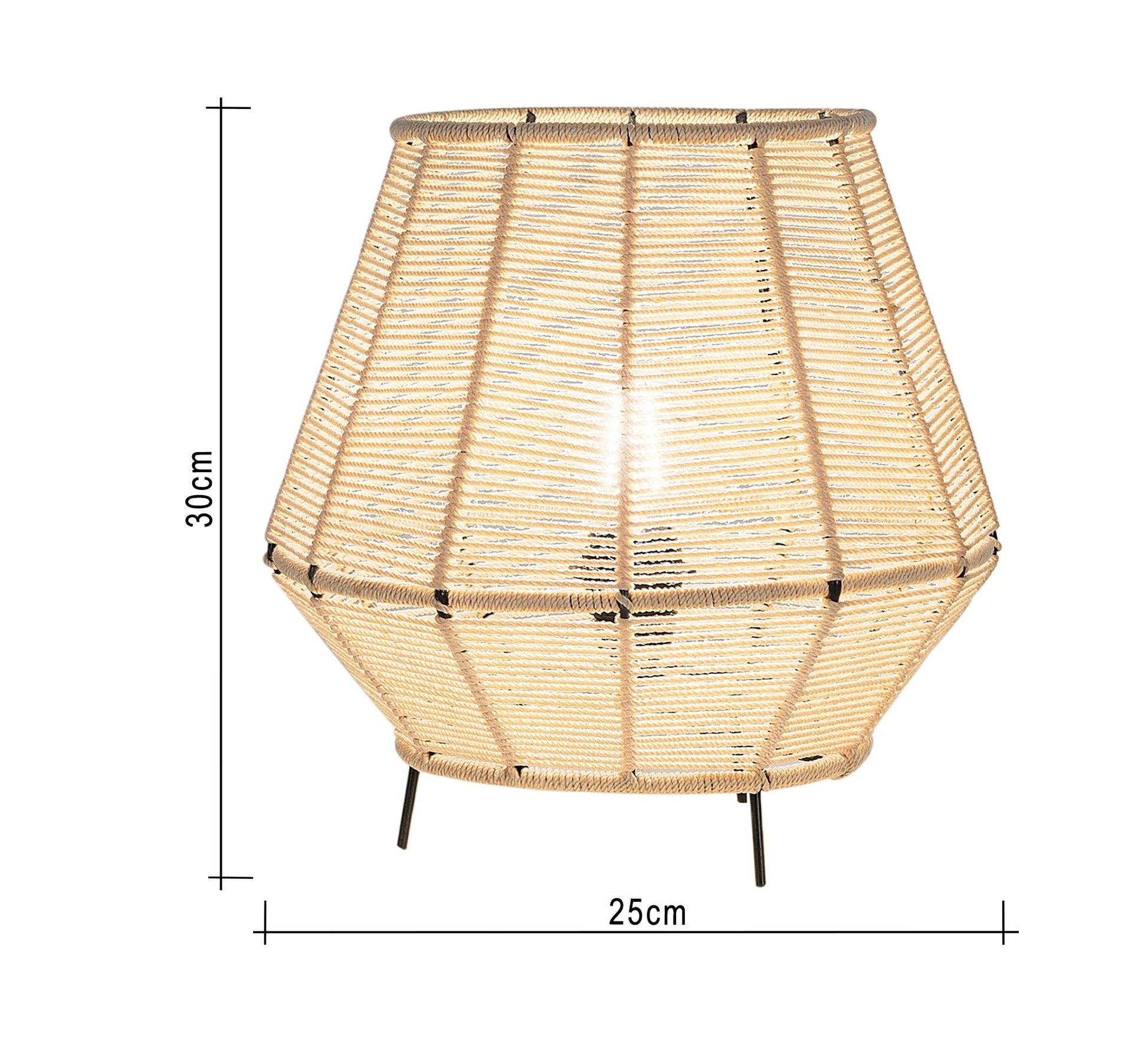 Beige floor lamp with short metal legs - Vitrine Furniture - Lighting