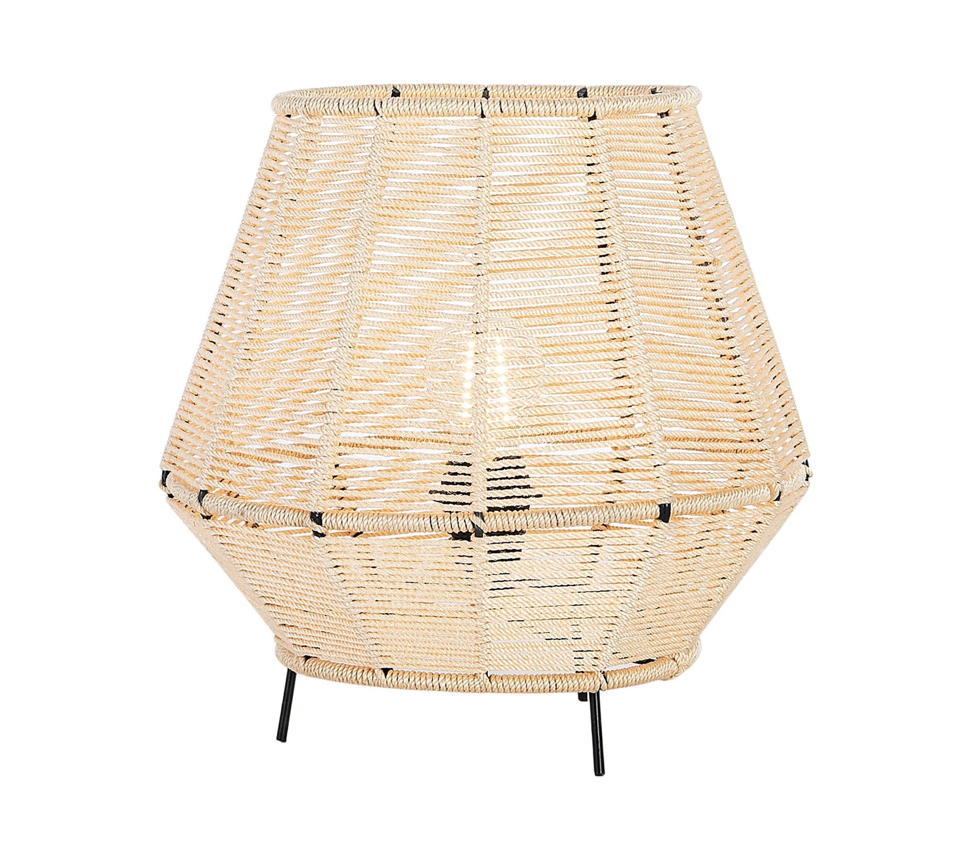 Beige floor lamp with short metal legs - Vitrine Furniture - Lighting