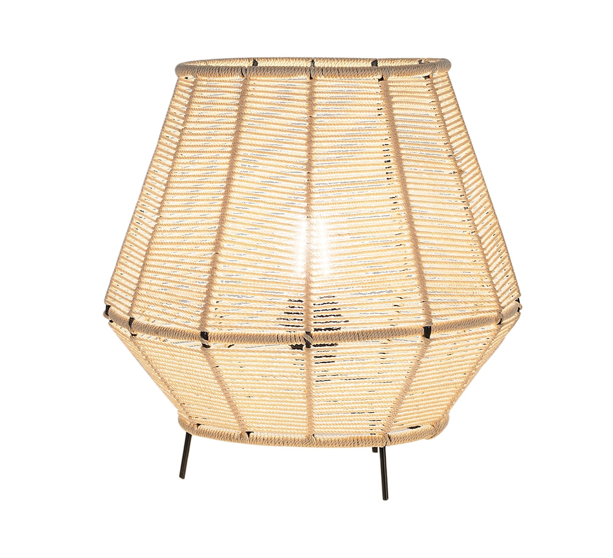 Beige floor lamp with short metal legs - Vitrine Furniture - Lighting