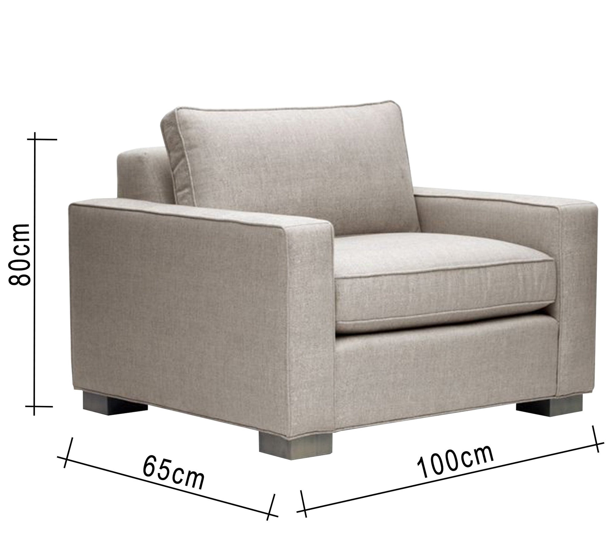 Beige footchair - Vitrine Furniture - Chairs & Chaise lounge