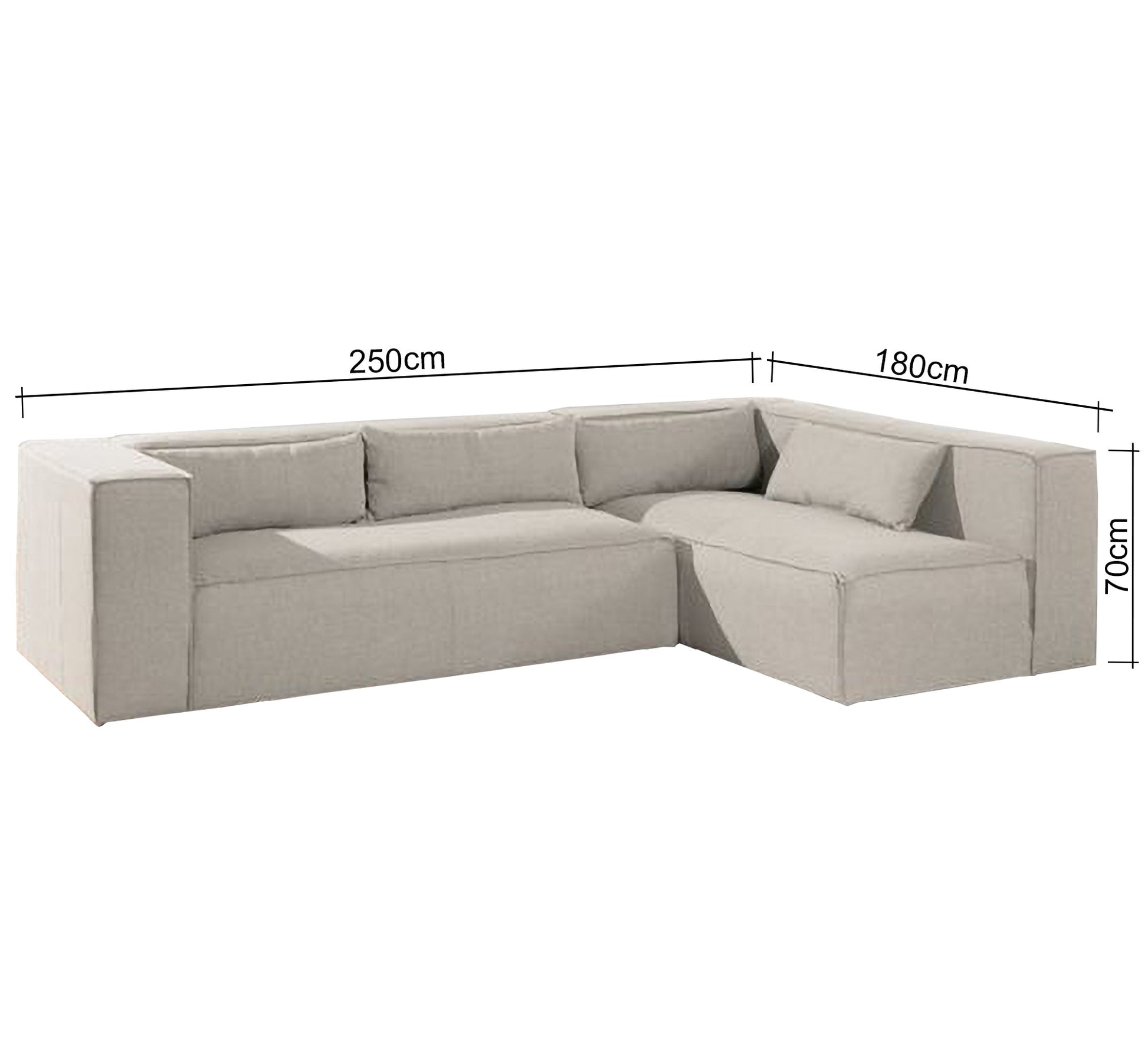 Beige L corner - Vitrine Furniture - Furniture