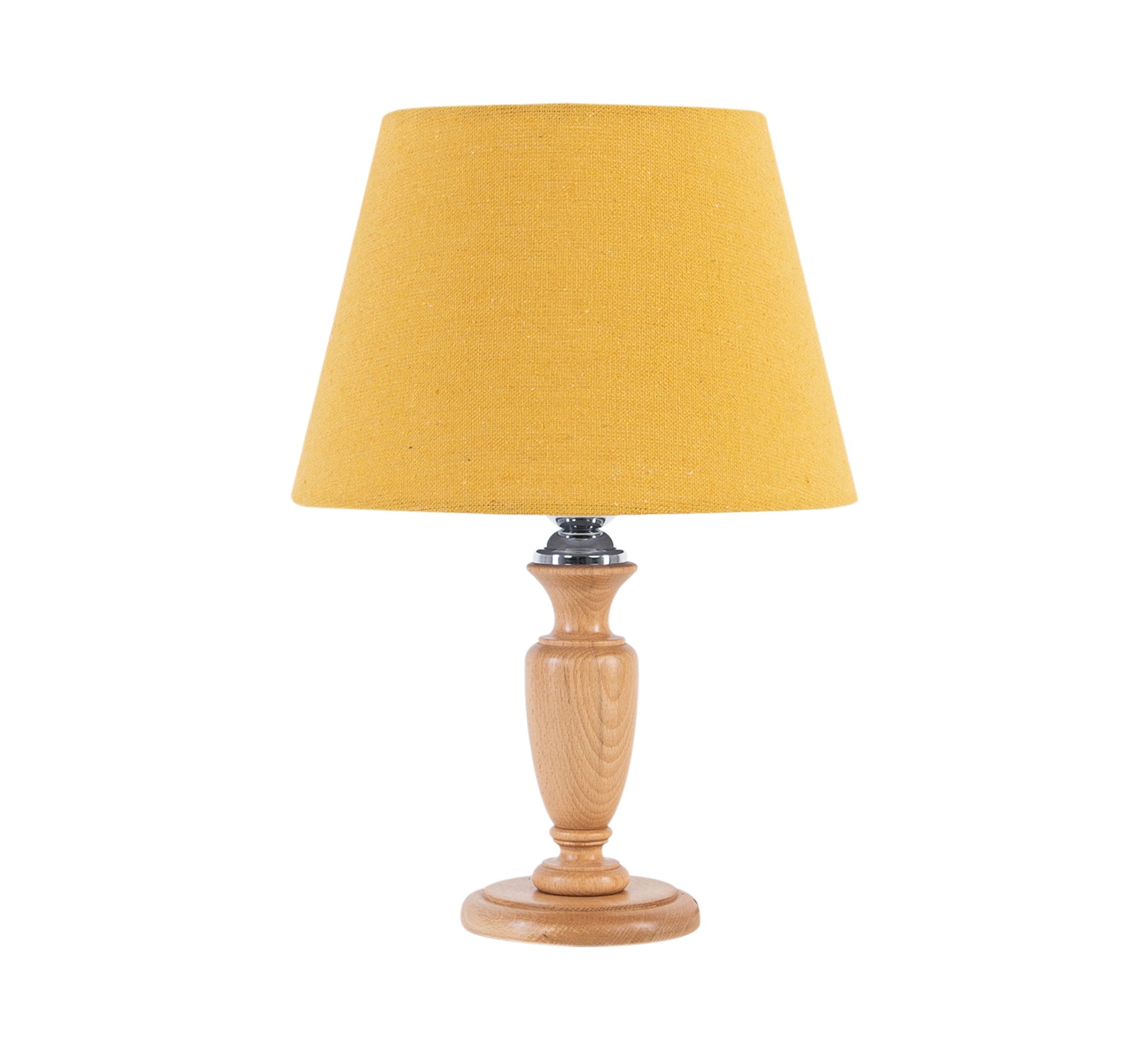 Beige lampshade with wooden base - Vitrine Furniture - Lighting