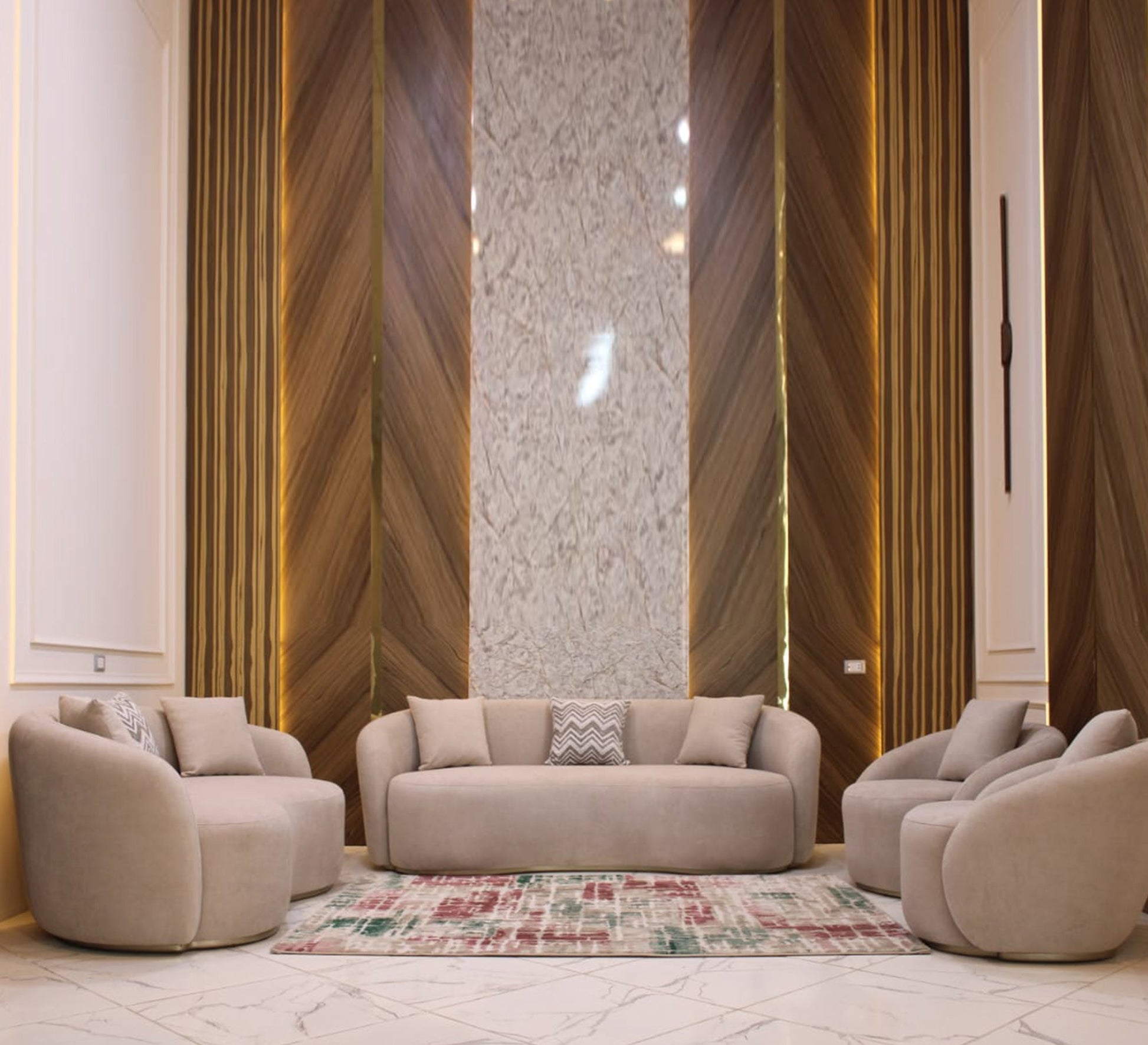 Beige living room - Vitrine Furniture - Furniture