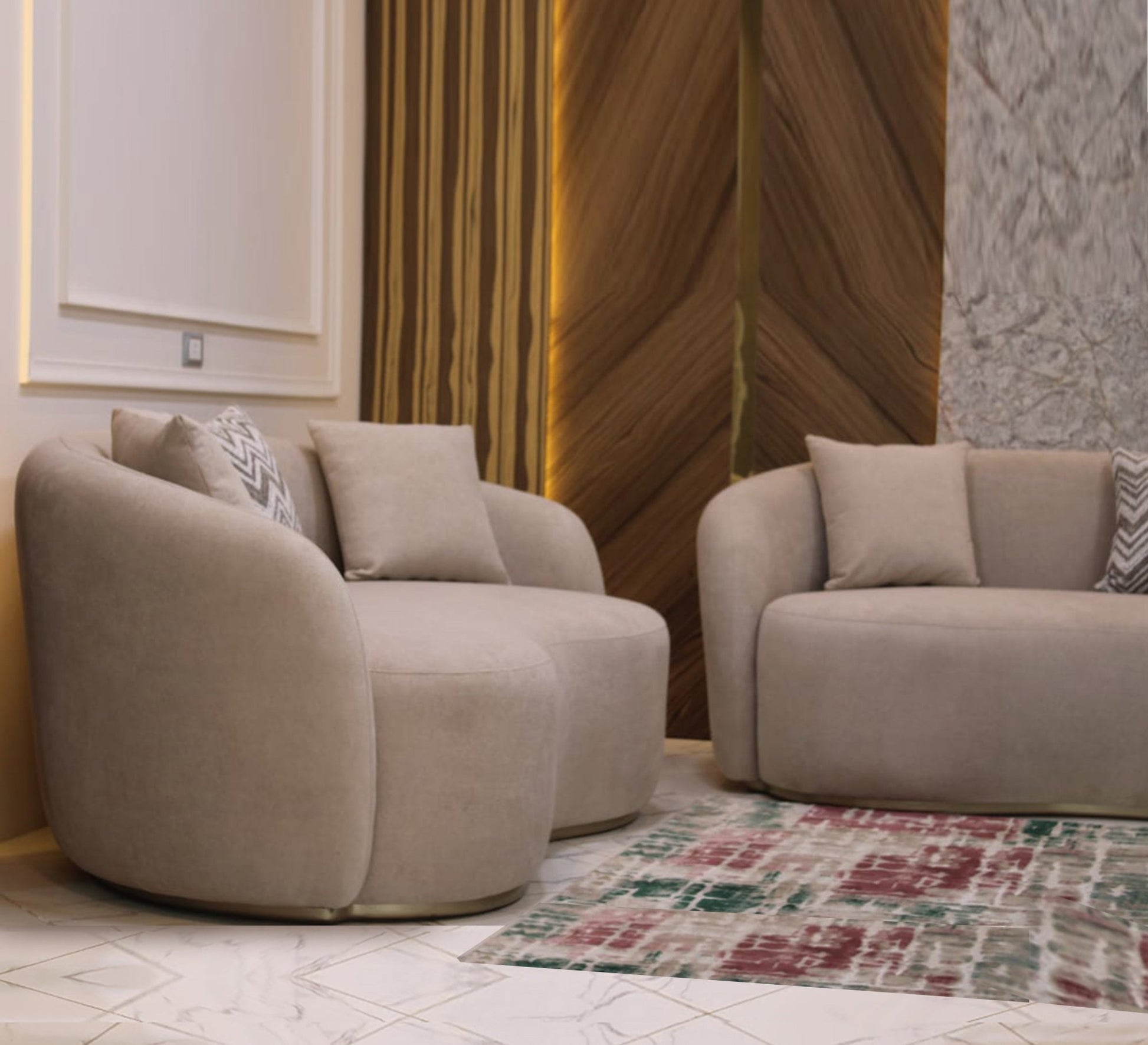 Beige living room - Vitrine Furniture - Furniture