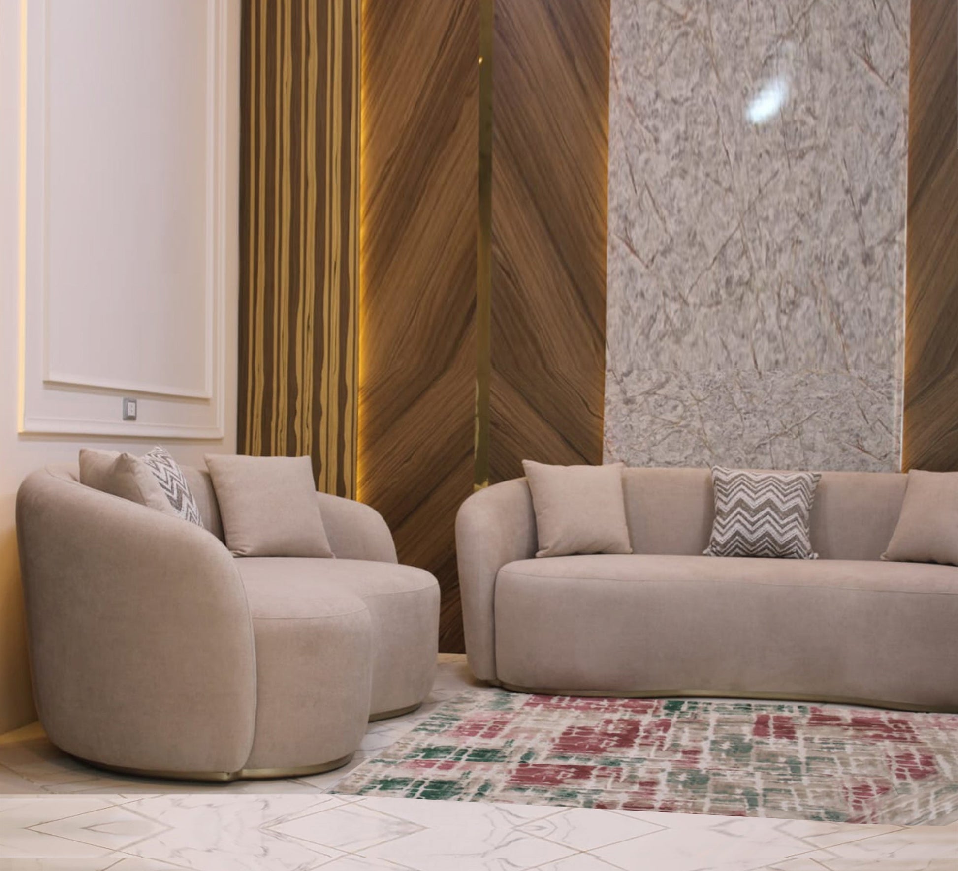 Beige living room - Vitrine Furniture - Furniture