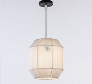 Beige macrame chandelier - Vitrine Furniture - Lighting