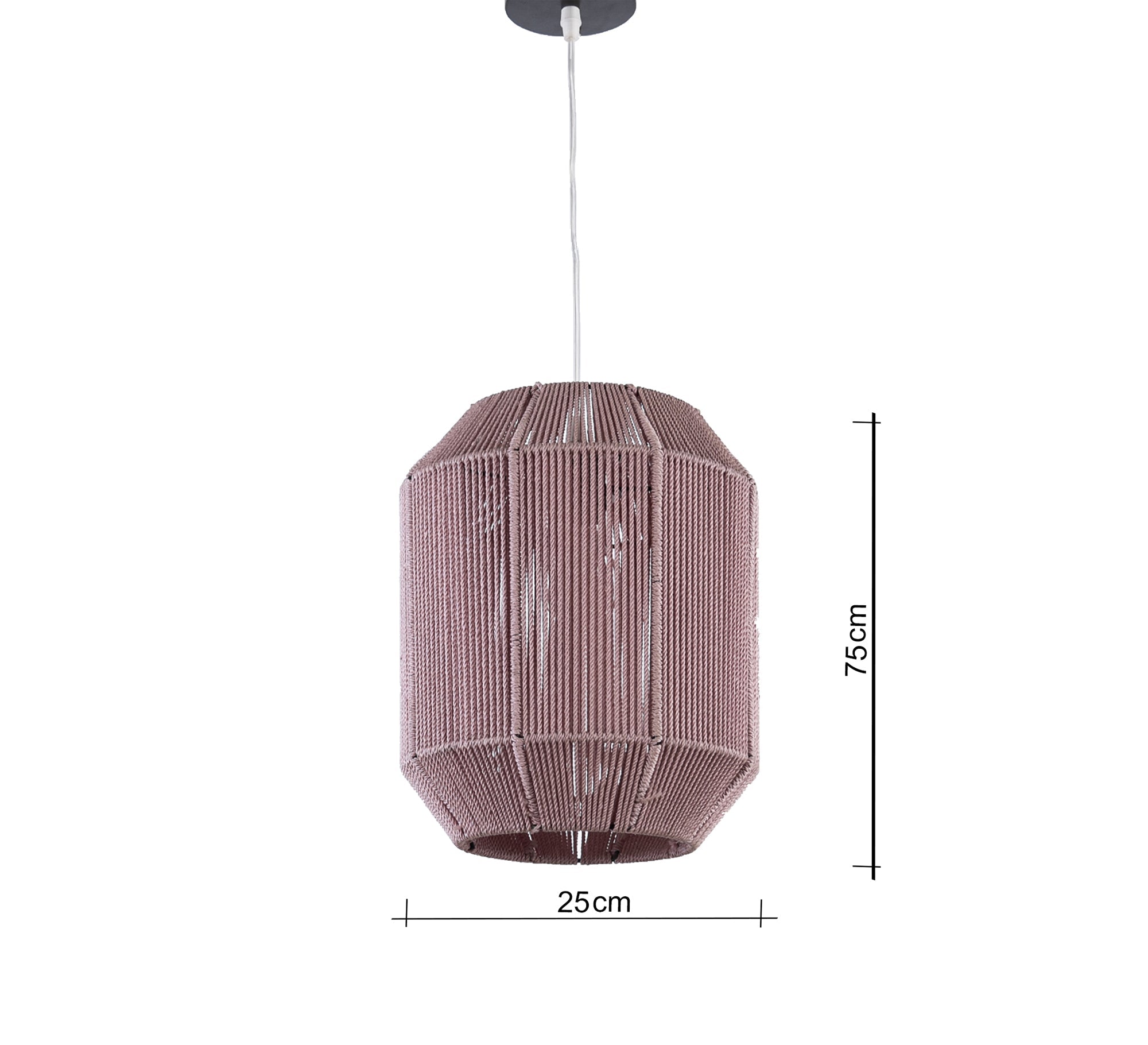 Beige macrame pendant light - Vitrine Furniture - Lighting