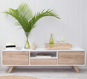 Beige Modern Minimalist TV Table - Vitrine Furniture - Furniture