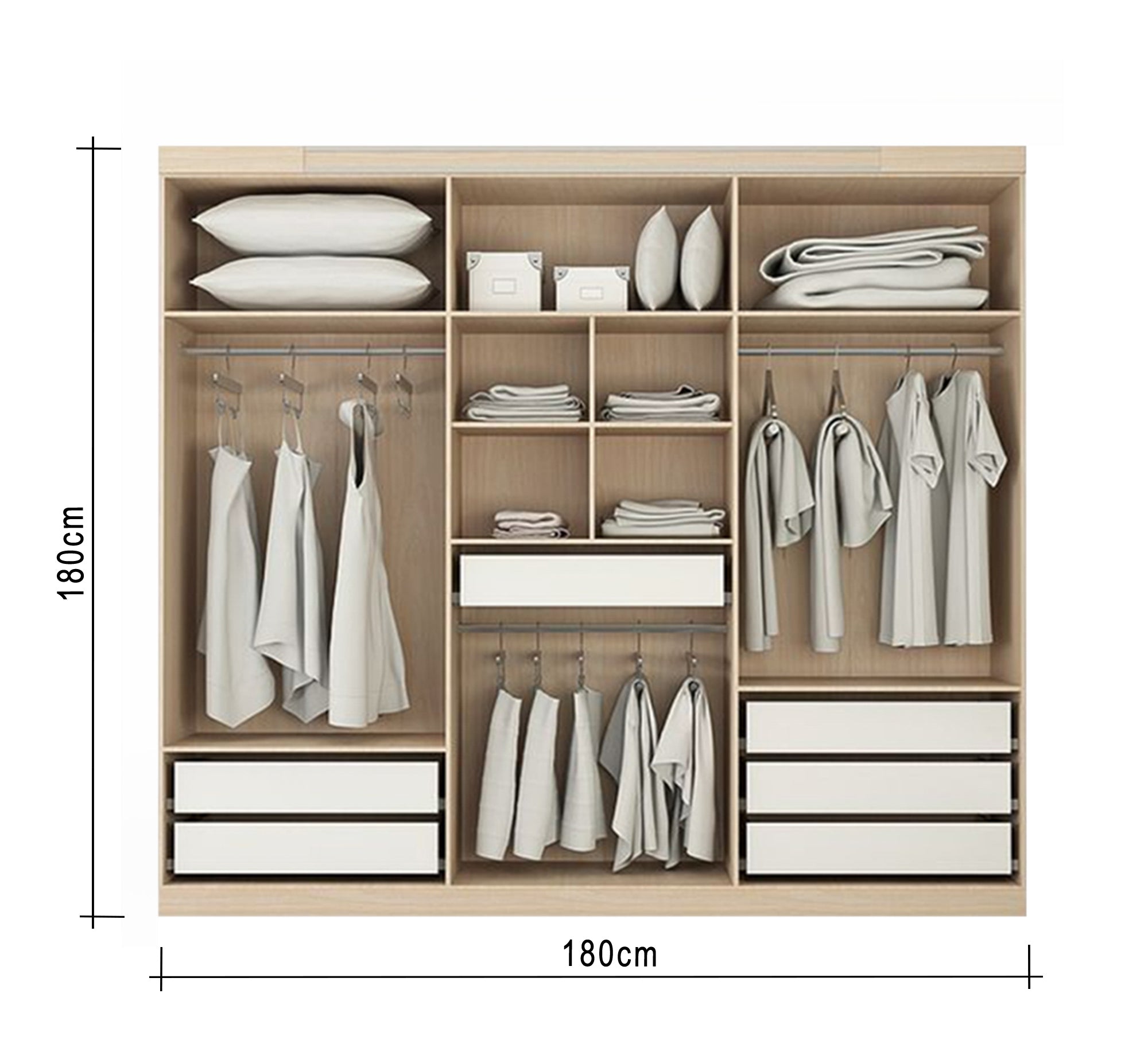Beige Open Dresser, Minimalist & Functional - Vitrine Furniture - Furniture
