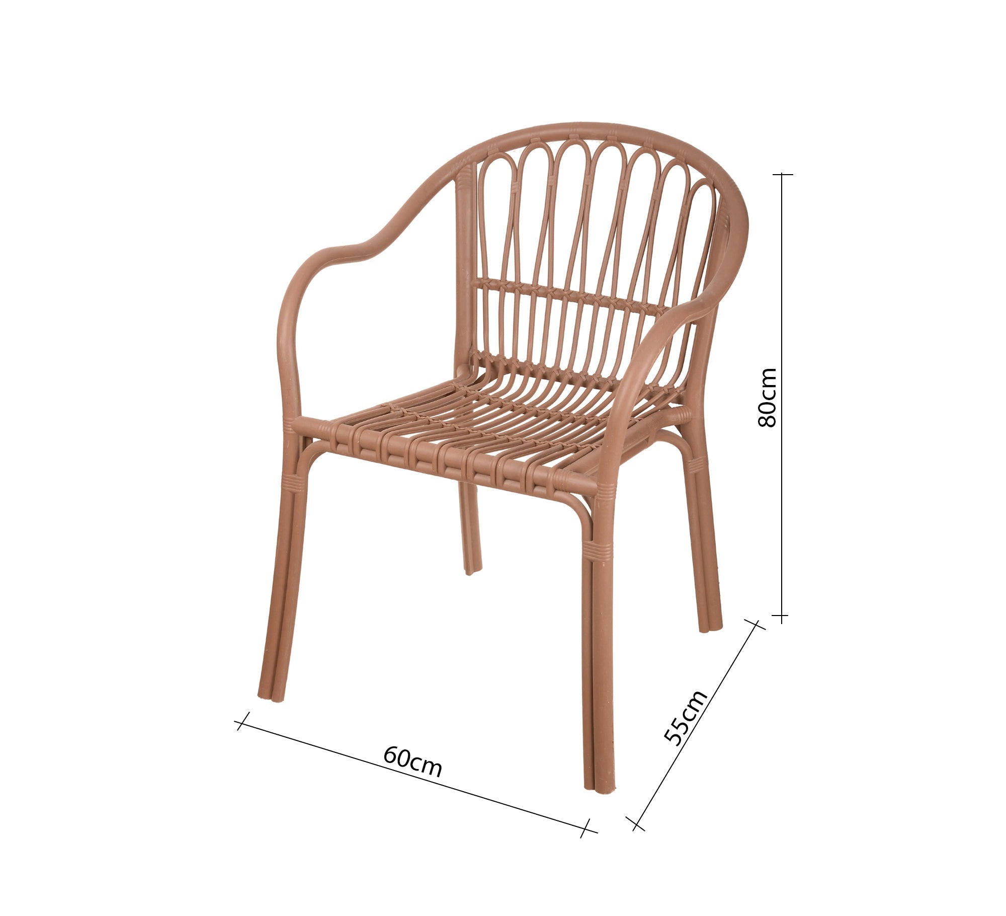 Beige outdoor set with four chairs and a square table - Vitrine Furniture - Outdoor Products