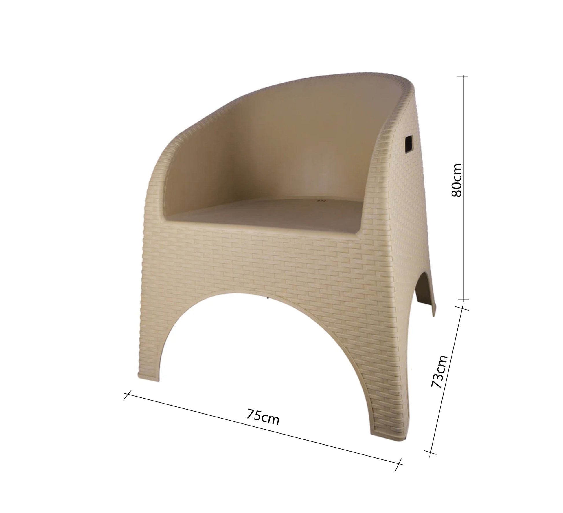 Beige outdoor set with four chairs and a table - Vitrine Furniture - Outdoor Products