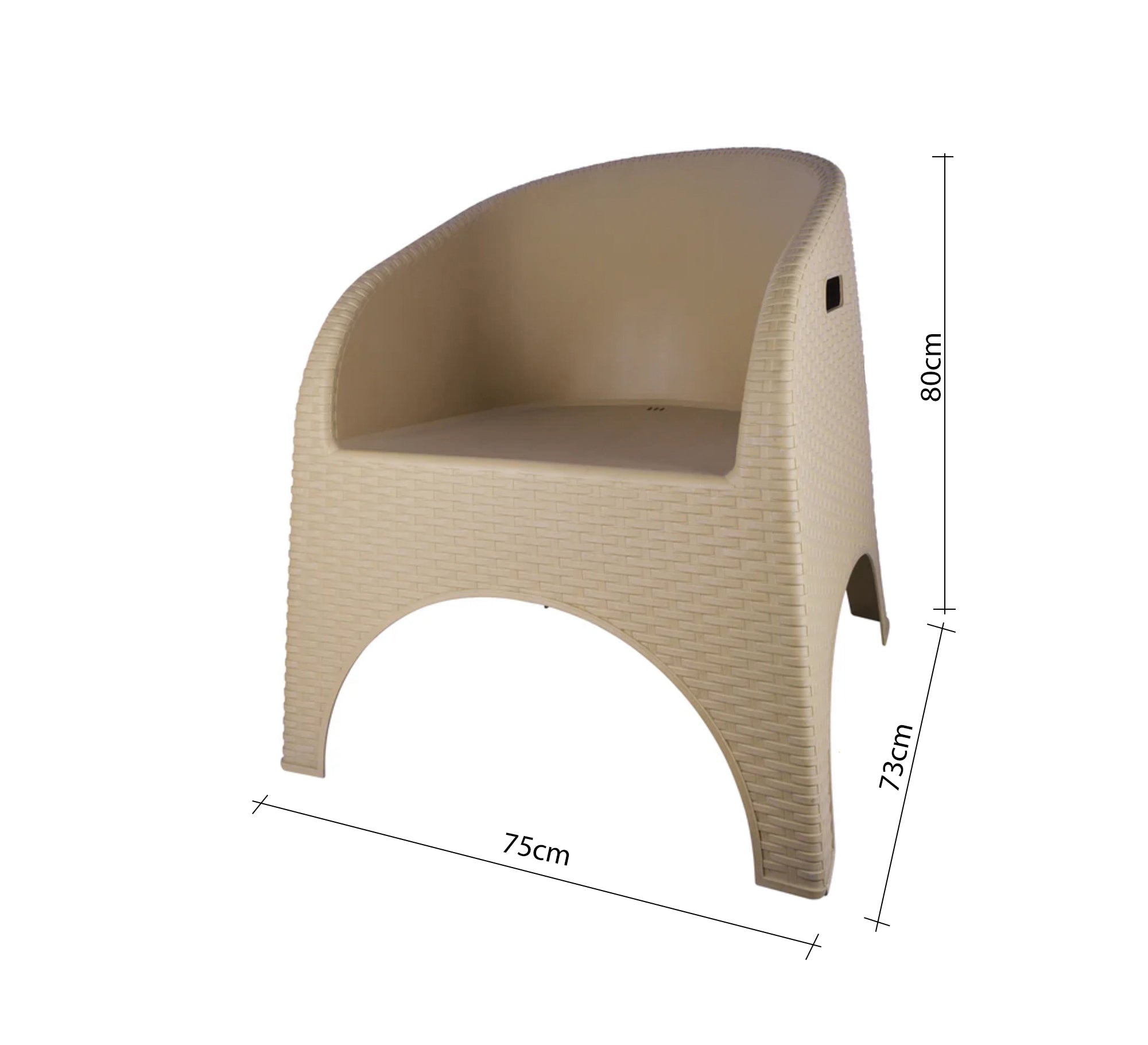 Beige outdoor set with four chairs and a table - Vitrine Furniture - Outdoor Products