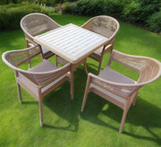 Beige patio set, square, elegant, comfortable, outdoor - Vitrine Furniture - Outdoor Products