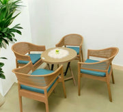 Beige patio set, turquoise blue, comfortable, stylish - Vitrine Furniture - Outdoor Products