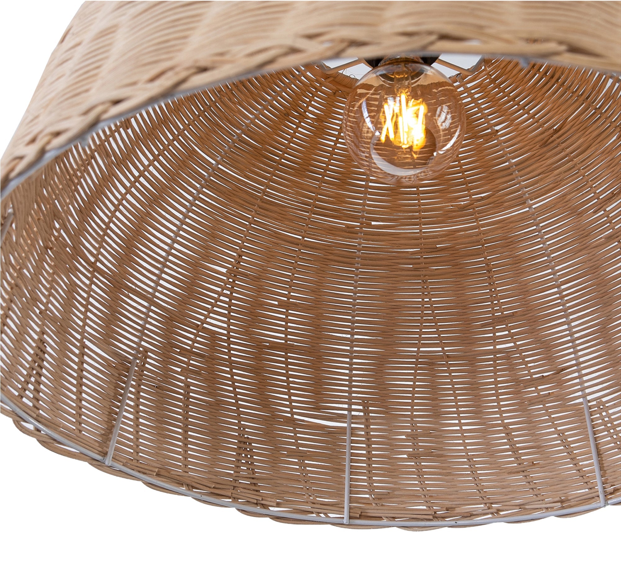 Beige rattan pendant light - Vitrine Furniture - Lighting