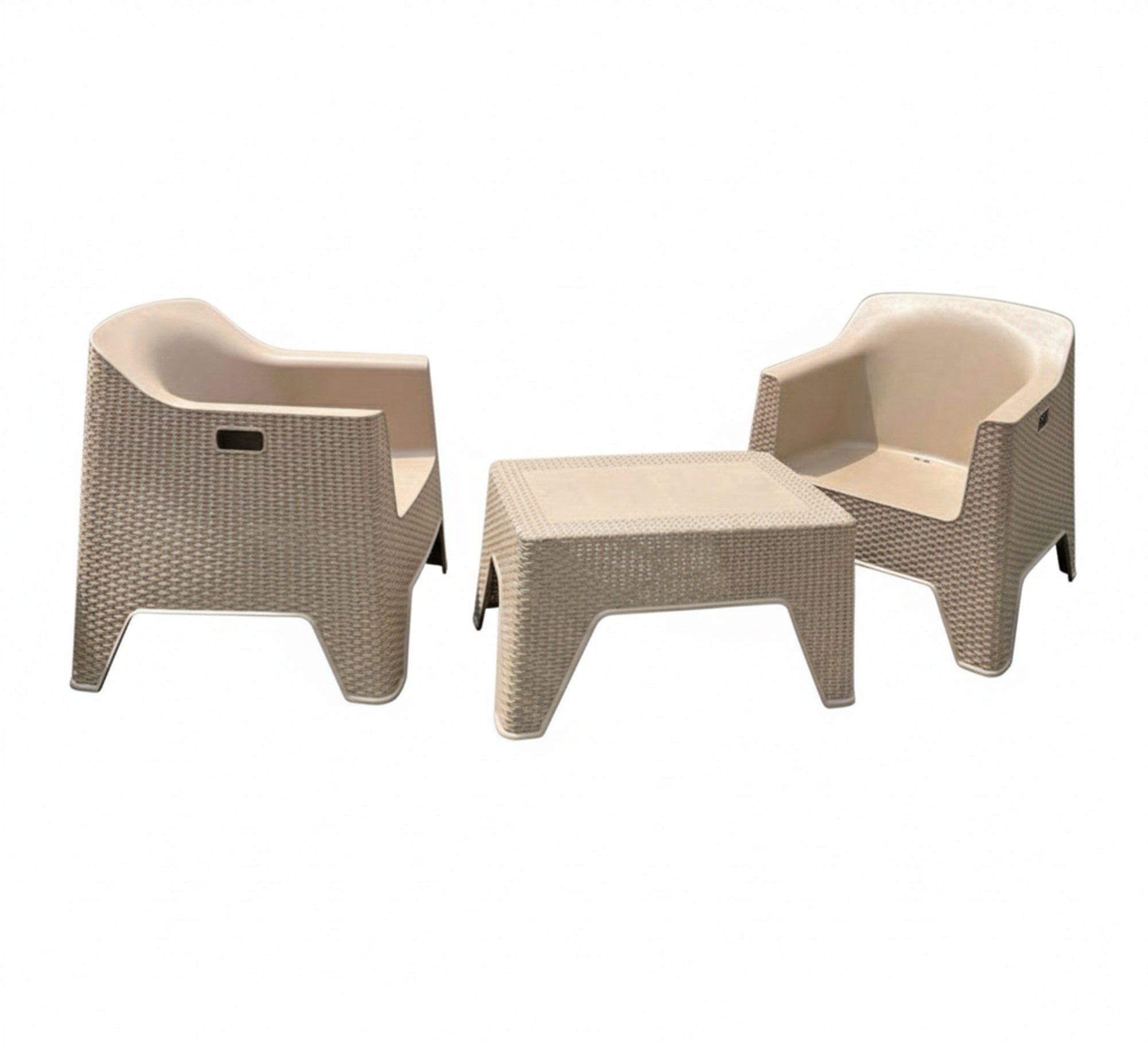 Beige rattan set, comfortable, stylish, and perfect for the garden - Vitrine Furniture - Outdoor Products
