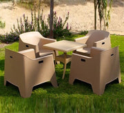 Beige rattan set, stylish, and comfortable, and perfect for the garden - Vitrine Furniture - Outdoor Products