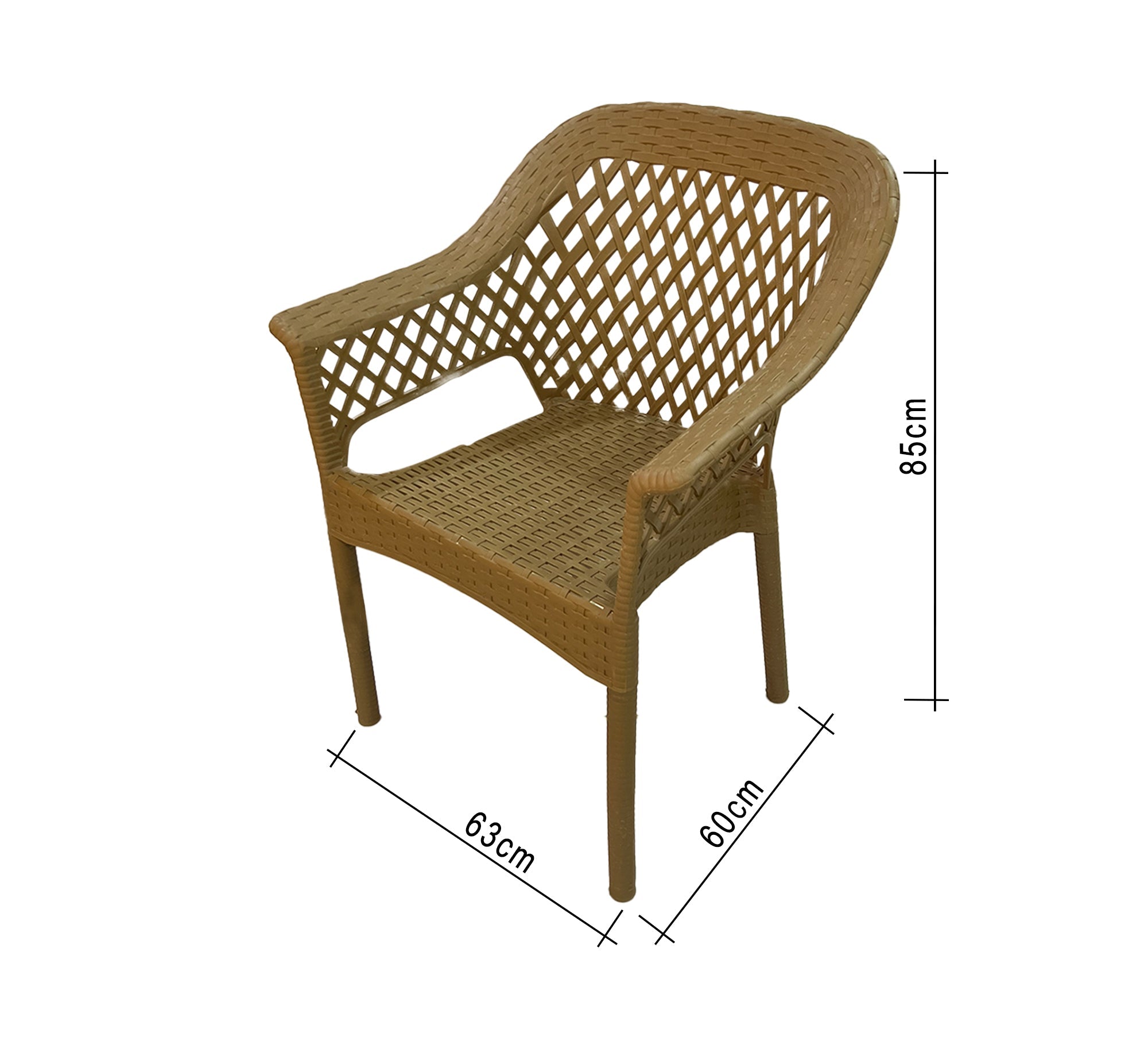 Beige rattan set, stylish, comfortable, and ideal for gardens - Vitrine Furniture - Outdoor Products