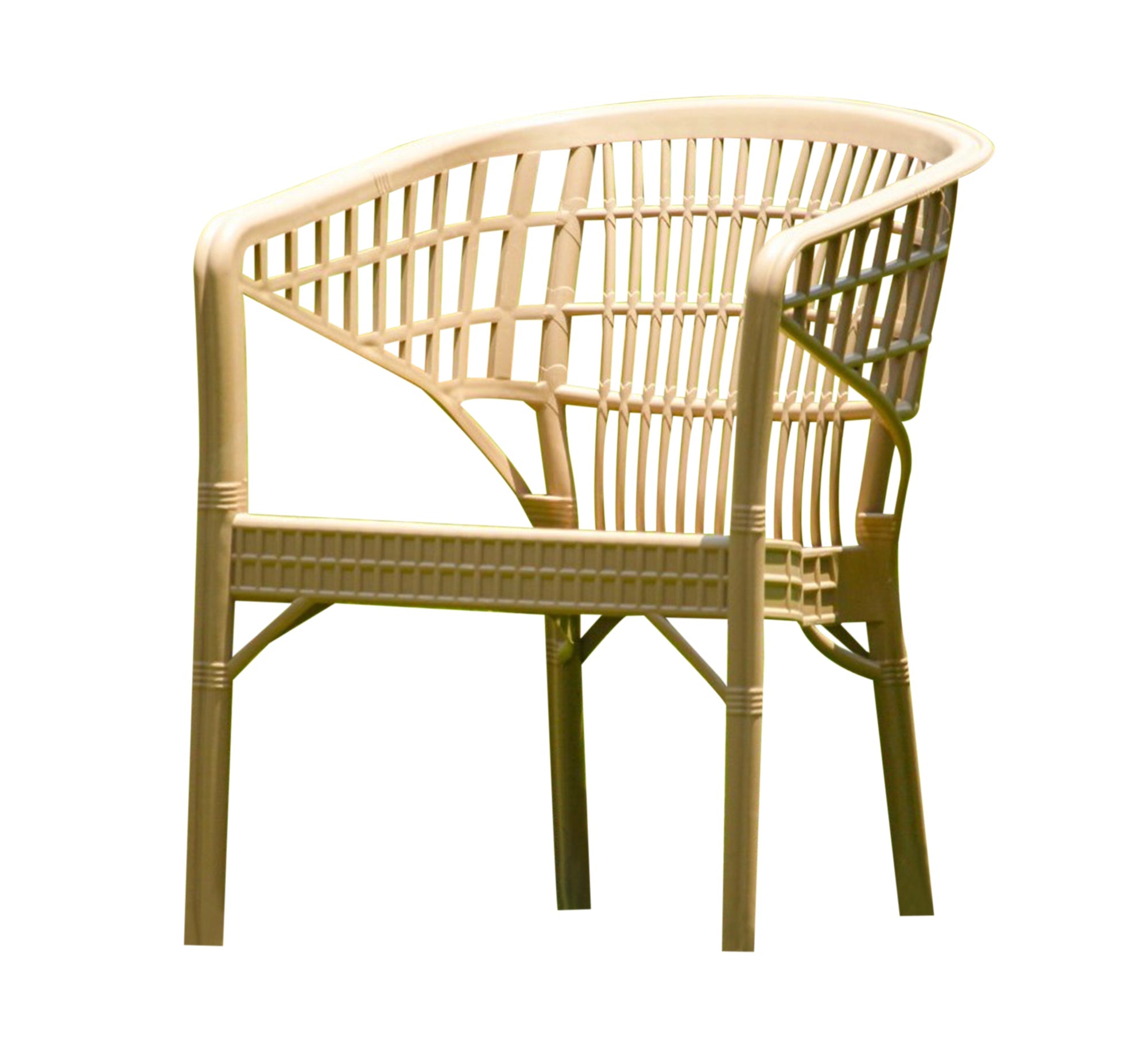 Beige, round, elegant, durable, outdoor patio set - Vitrine Furniture - Outdoor Products