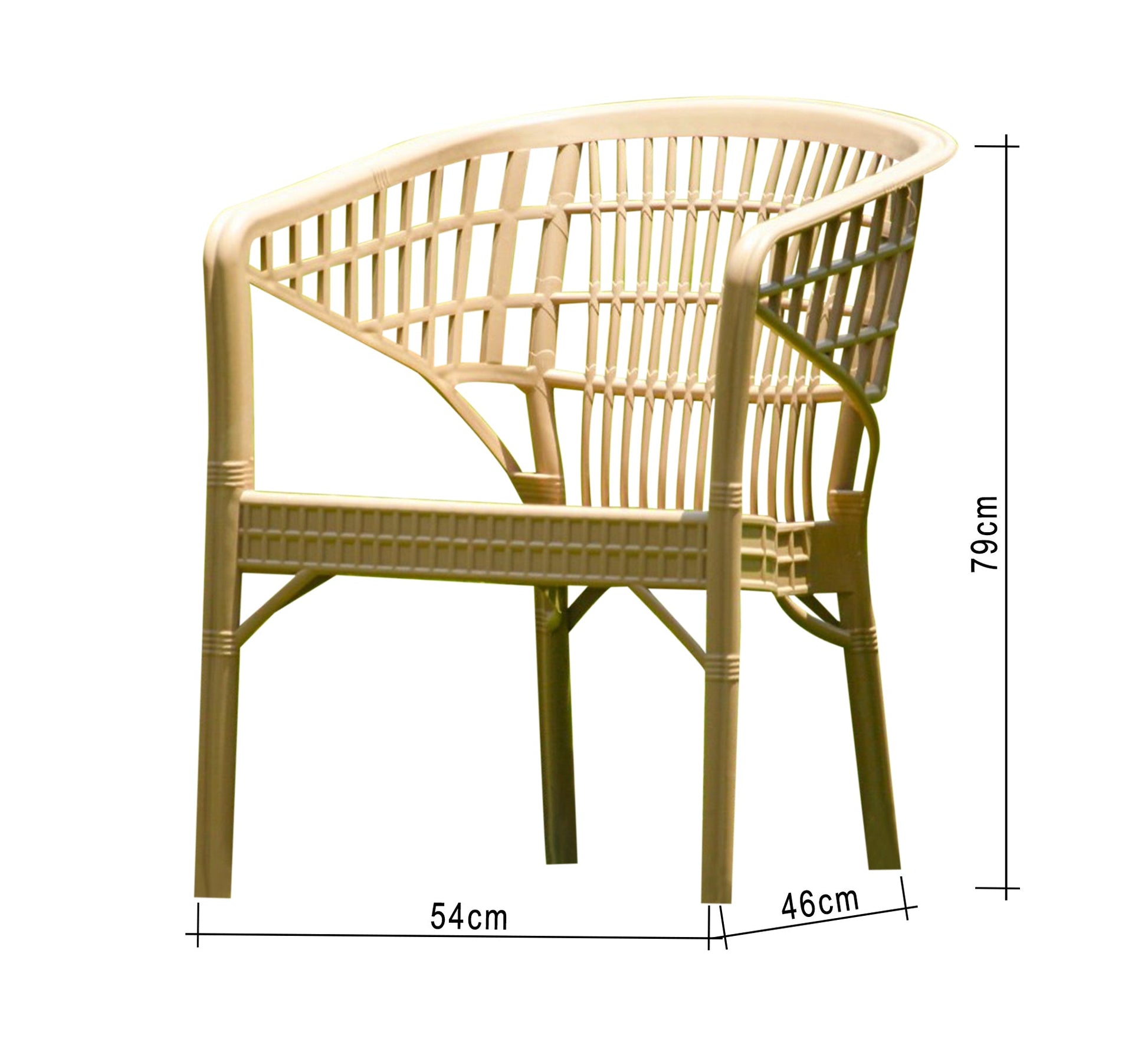 Beige, round, elegant, durable, outdoor patio set - Vitrine Furniture - Outdoor Products