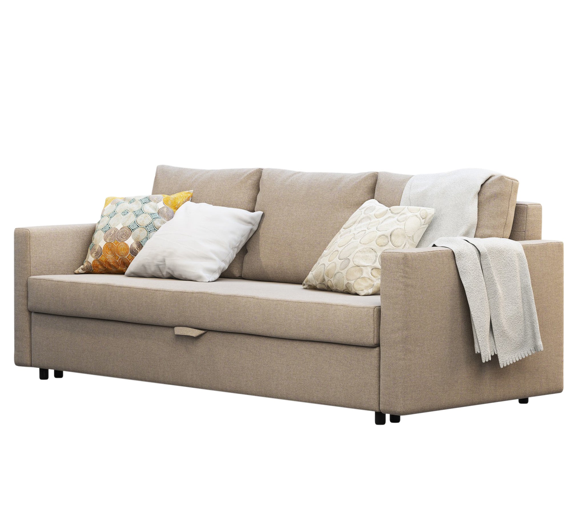 Beige Sofa Bed, Stylish & Versatile Comfort - Vitrine Furniture - Furniture