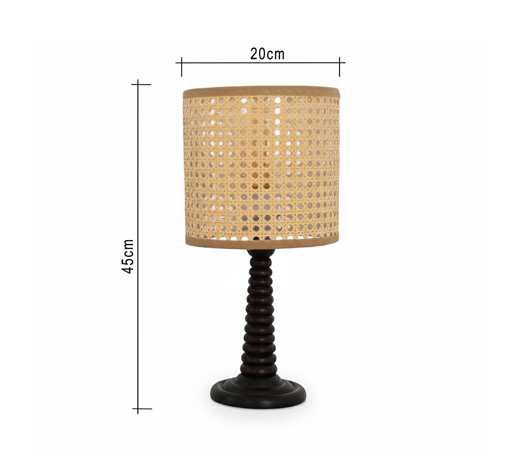 Beige table lamp for soft and quiet lighting - Vitrine Furniture - Table lamps