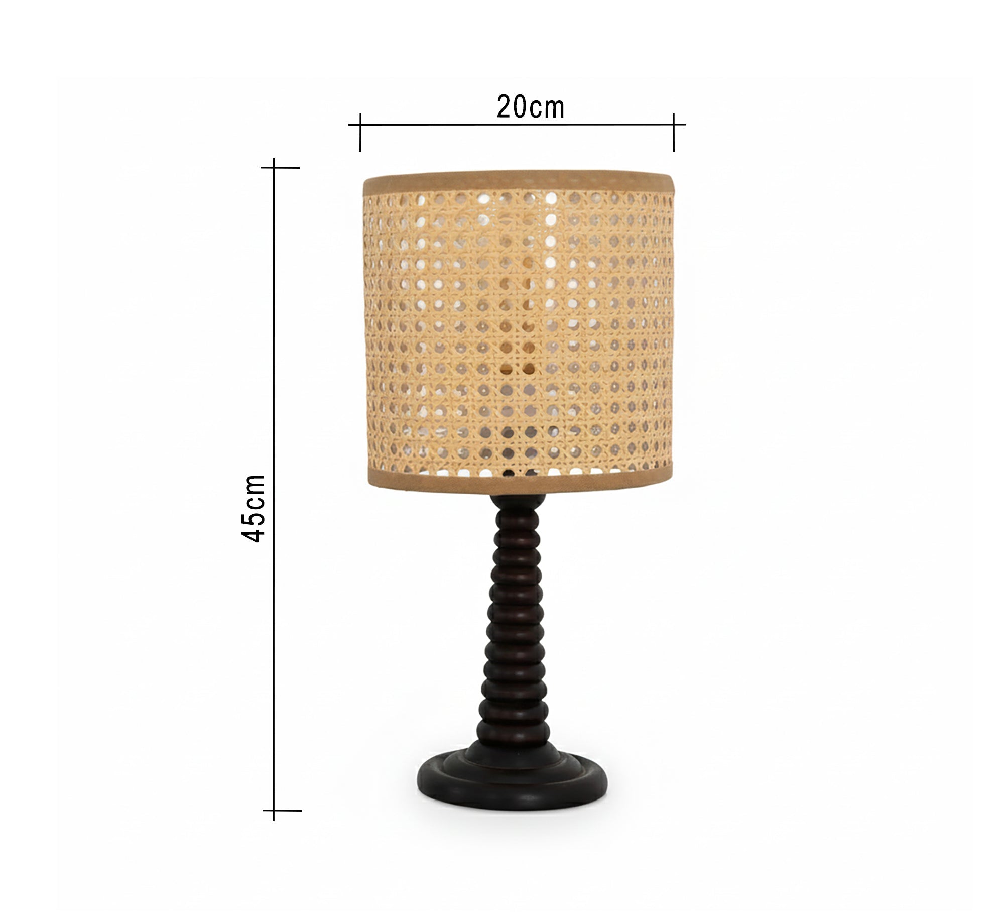 Beige table lamp for soft and quiet lighting - Vitrine Furniture - Table lamps