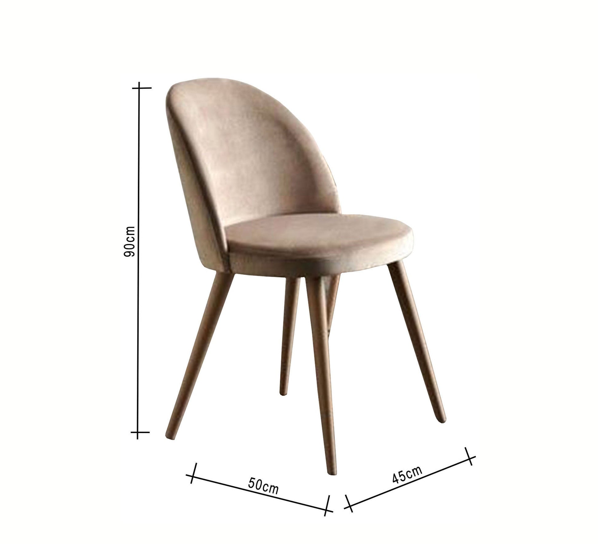 Beige upholstered chair - Vitrine Furniture - Furniture