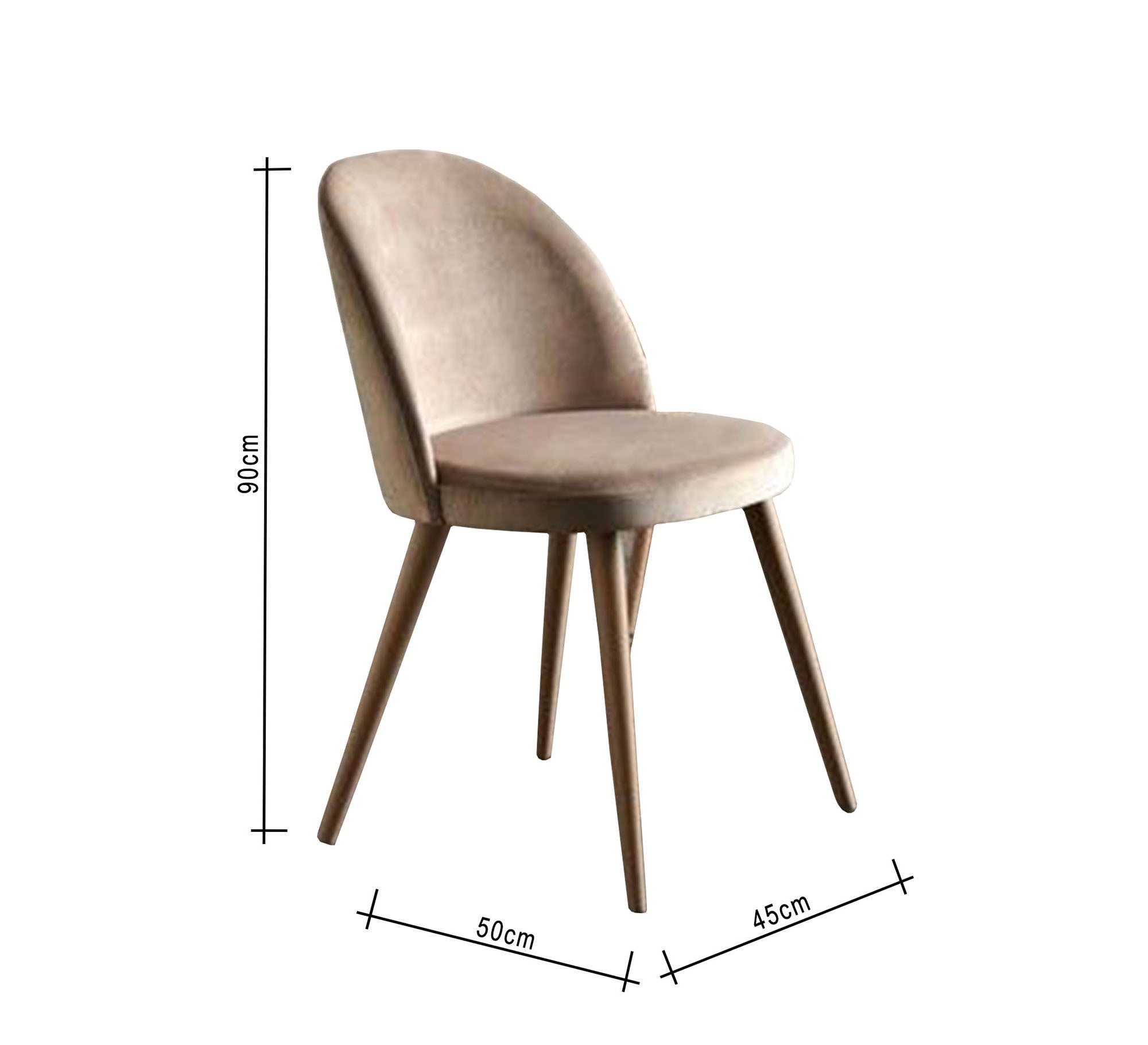 Beige upholstered chair - Vitrine Furniture - Furniture