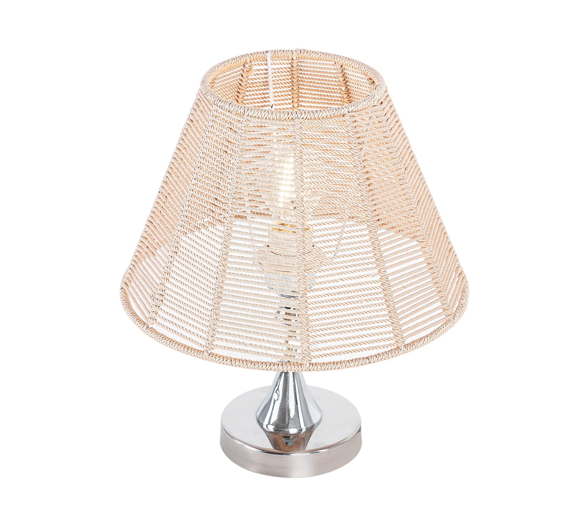 Beige woven thread lampshade cone - Vitrine Furniture - Lighting