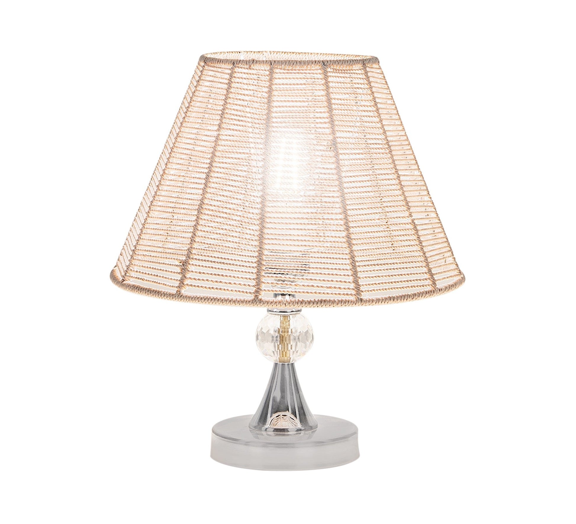 Beige woven thread lampshade cone - Vitrine Furniture - Lighting