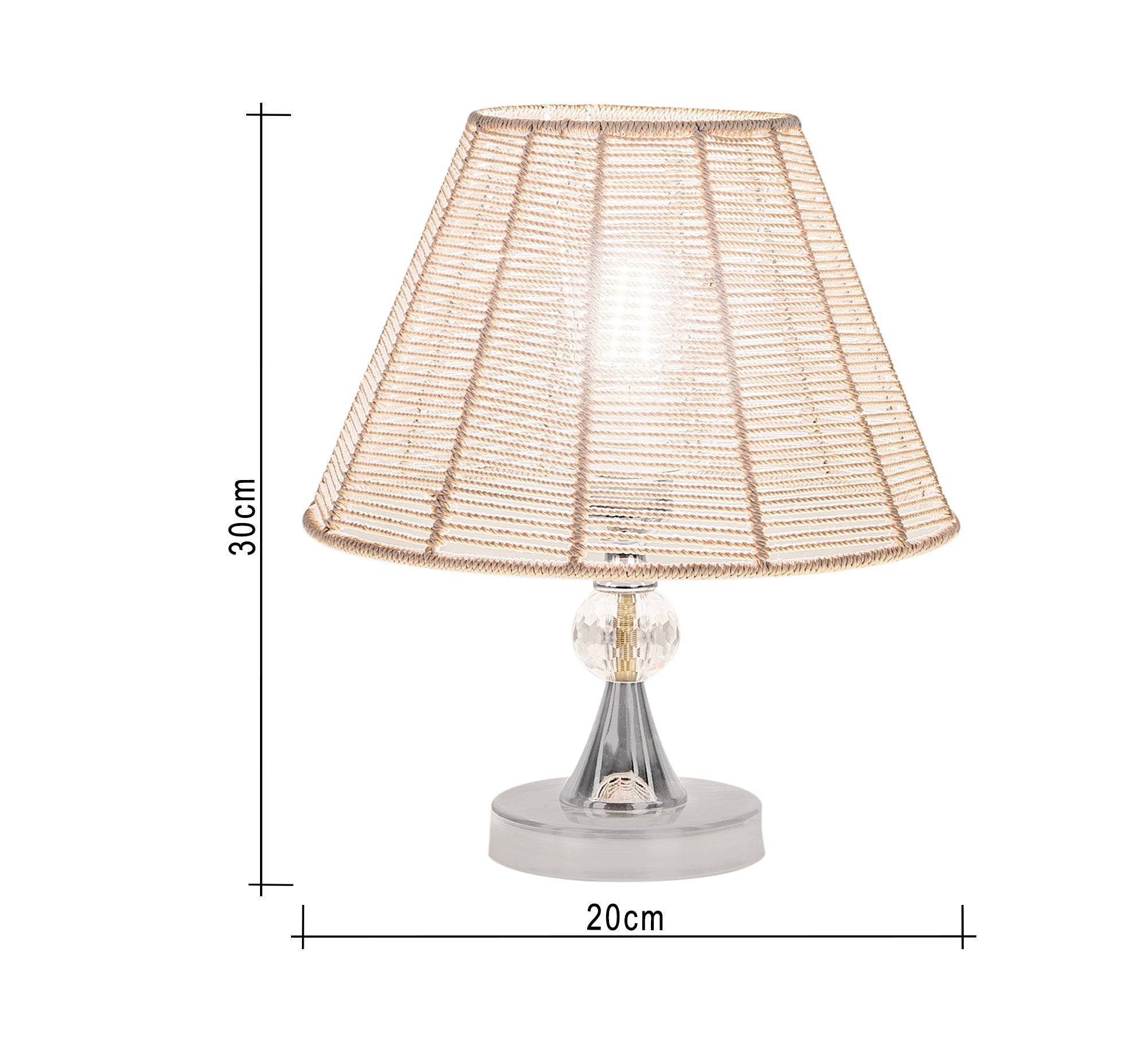 Beige woven thread lampshade cone - Vitrine Furniture - Lighting