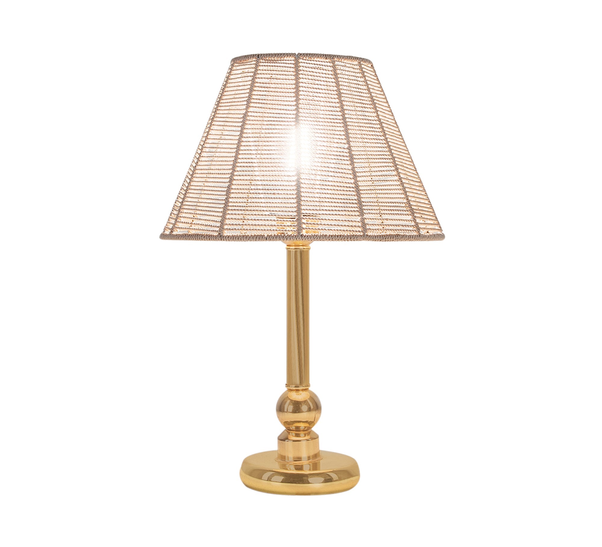 Beige woven thread lampshade - Vitrine Furniture - Lighting