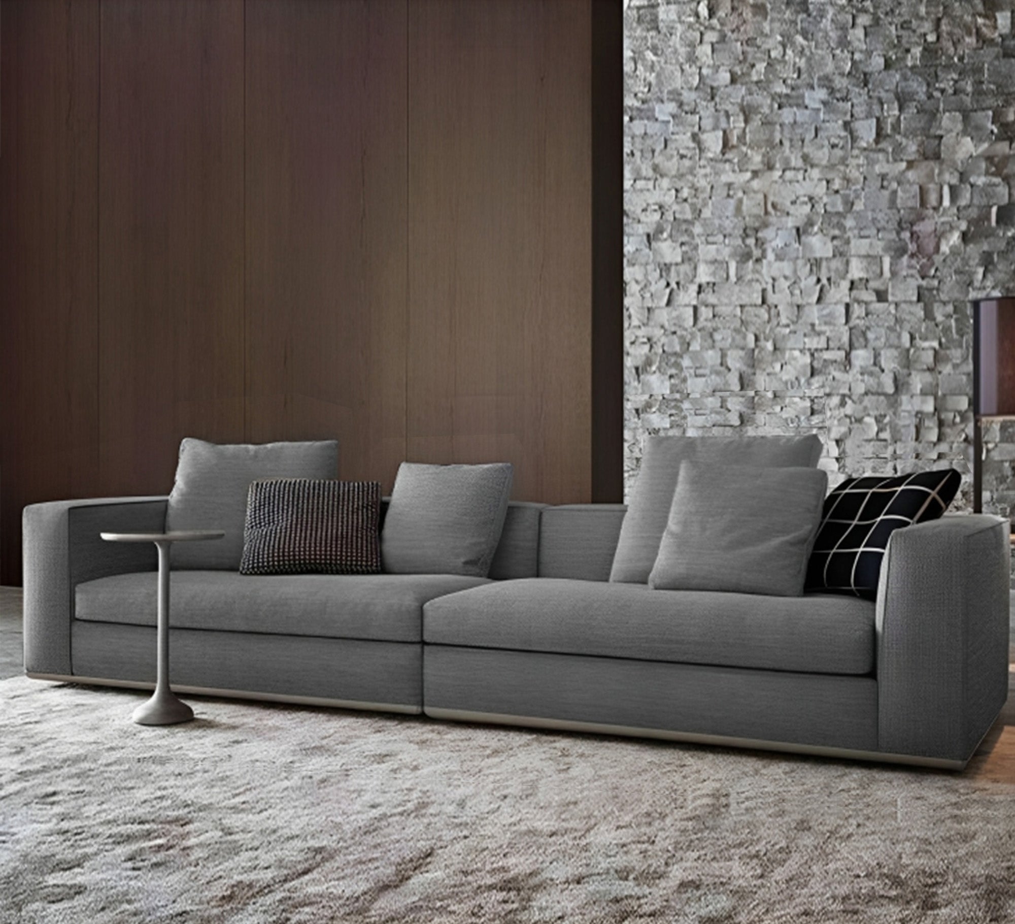 Big gray soft sofa - Vitrine Furniture - Sofas