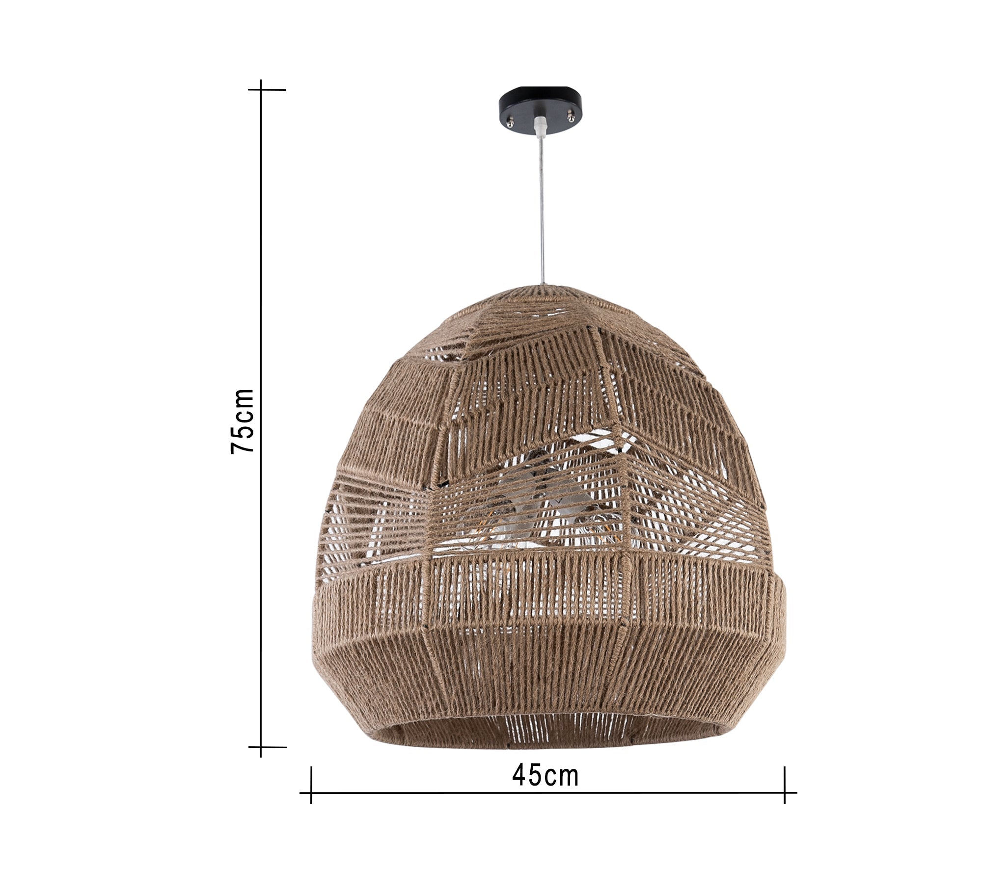 Birdcage bamboo ceiling lamp - Vitrine Furniture - Lighting