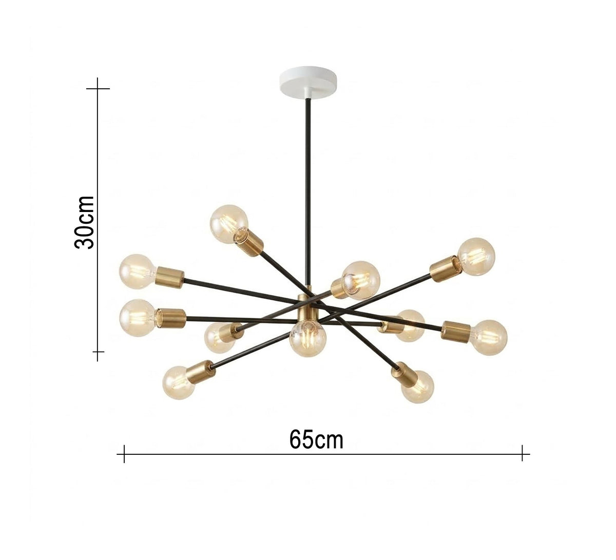 Black 3-light modern pendant with a diamond-cage design - Vitrine Furniture - Ceiling lights