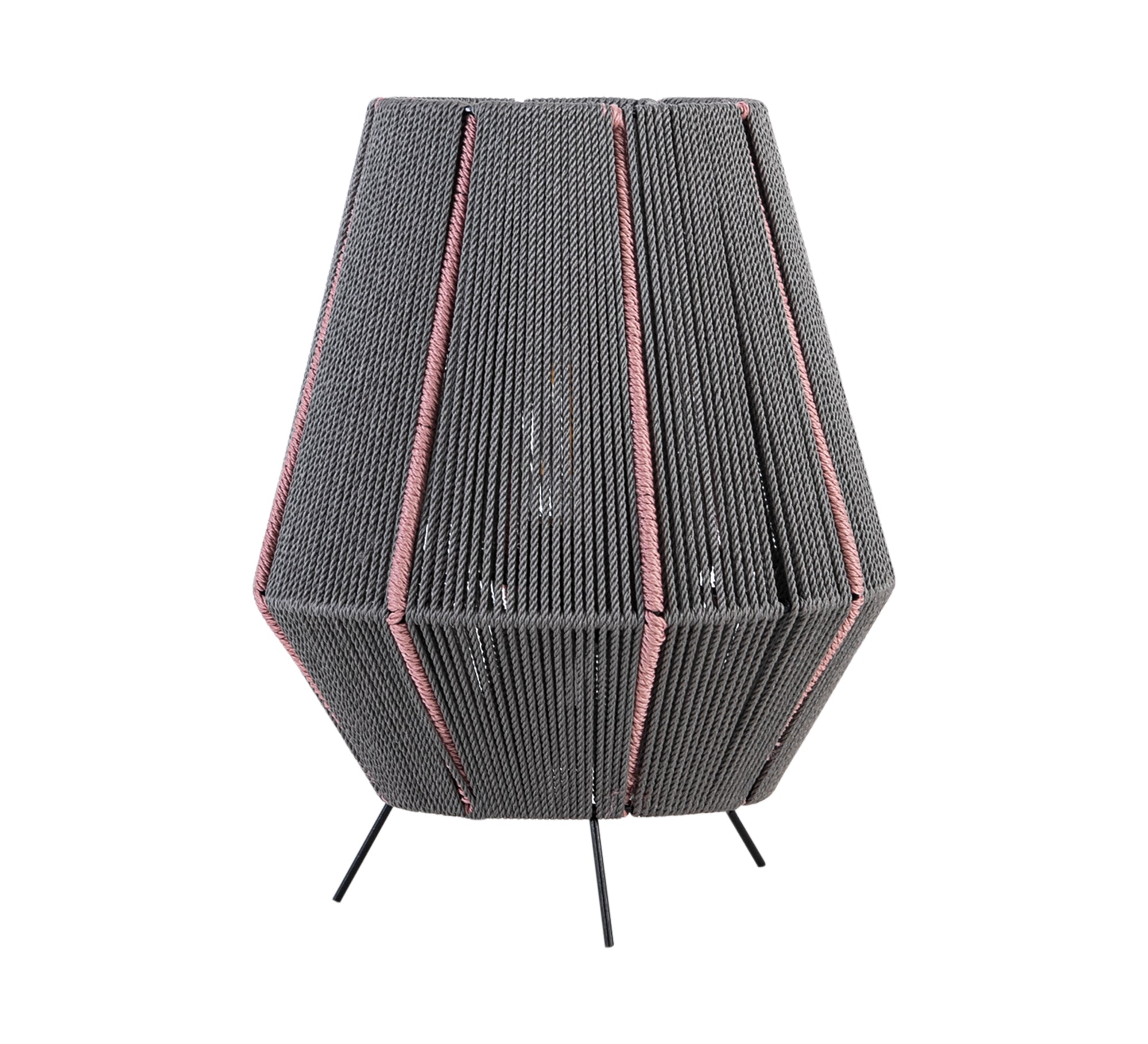 Black and beige macramé lampshade - Vitrine Furniture - Lighting