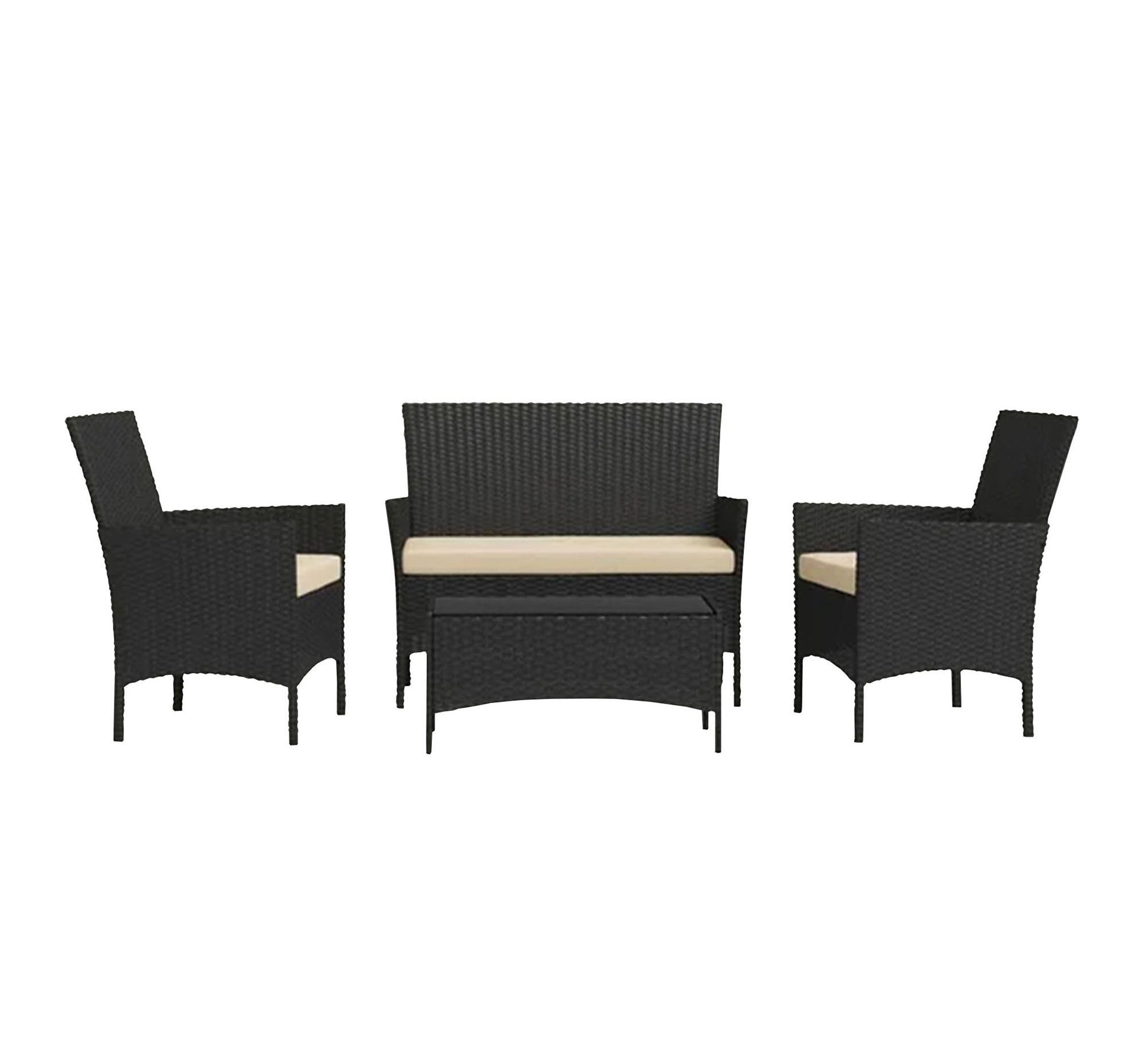 Black and beige outdoor seating set - Vitrine Furniture - Outdoor Products