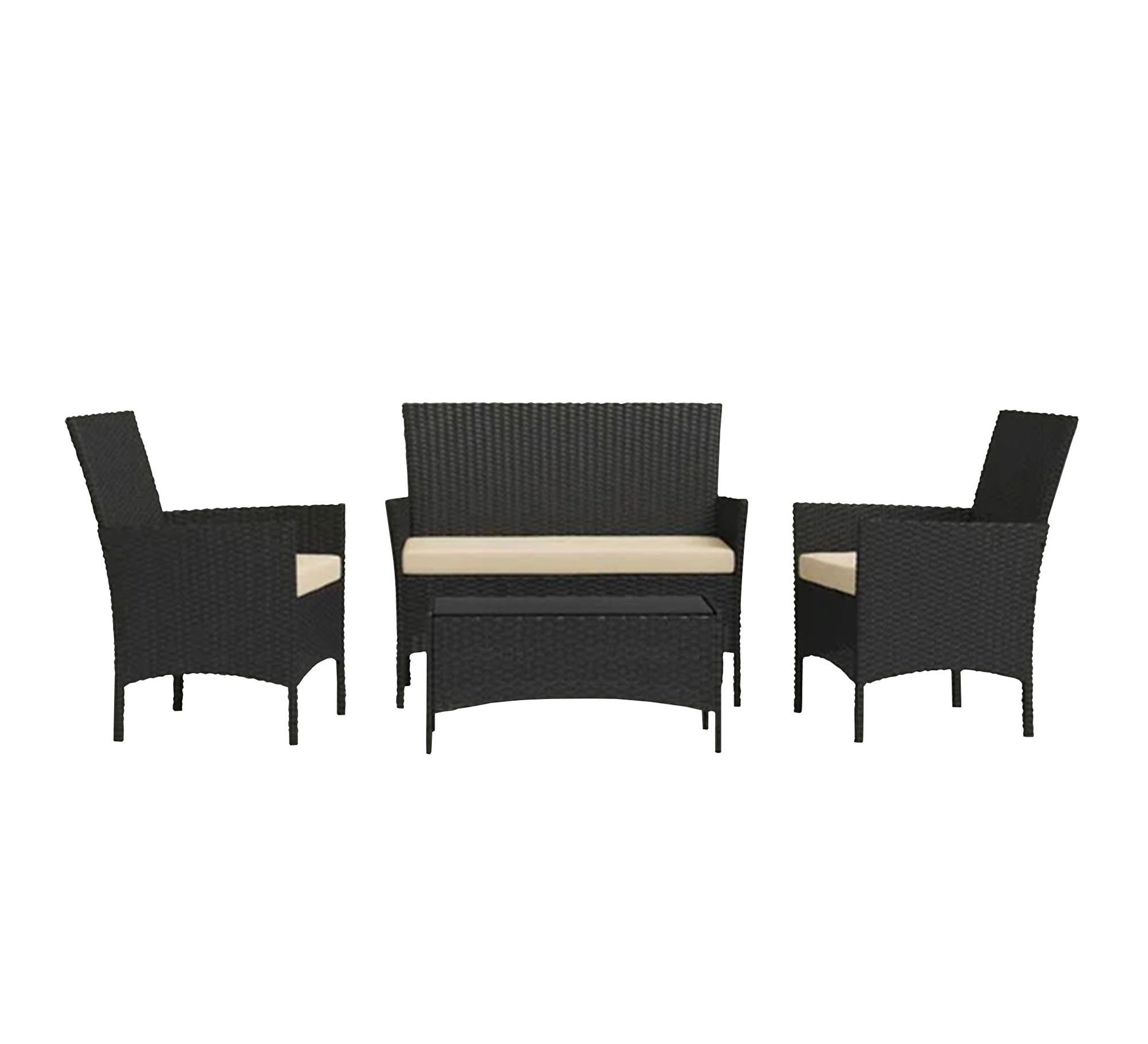 Black and beige outdoor seating set - Vitrine Furniture - Outdoor Products