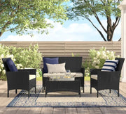Black and beige outdoor seating set - Vitrine Furniture - Outdoor Products