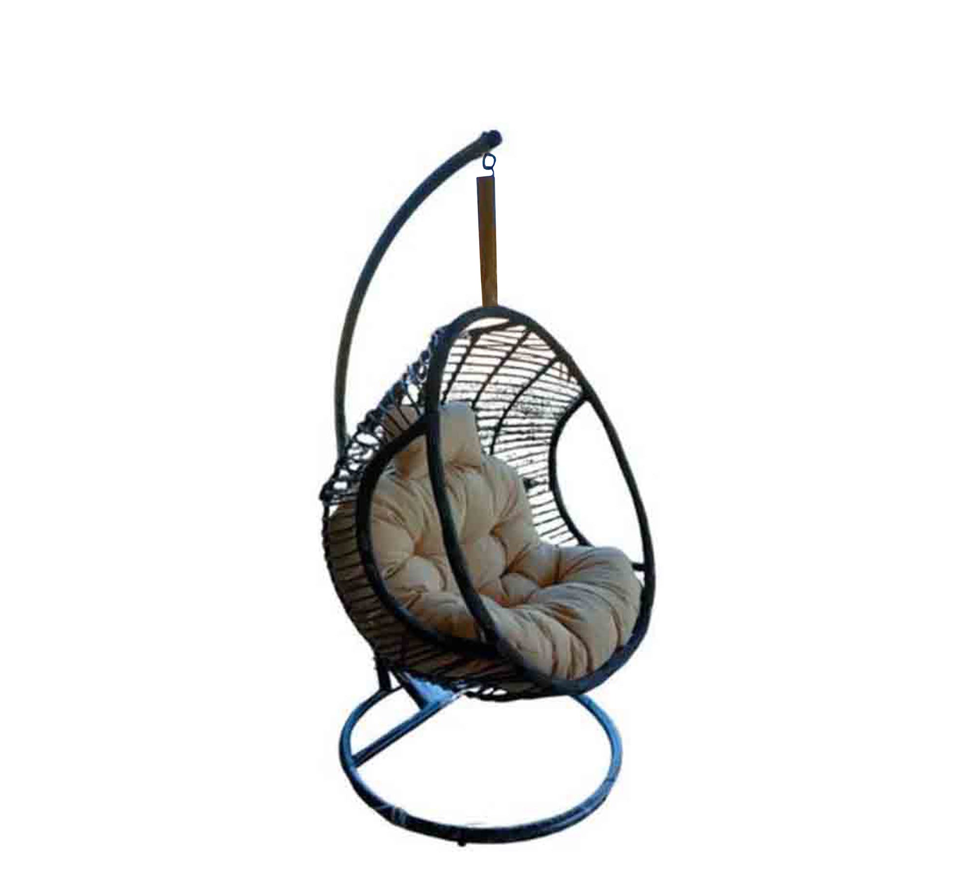 Black and beige swing chair - Vitrine Furniture - Outdoor Products