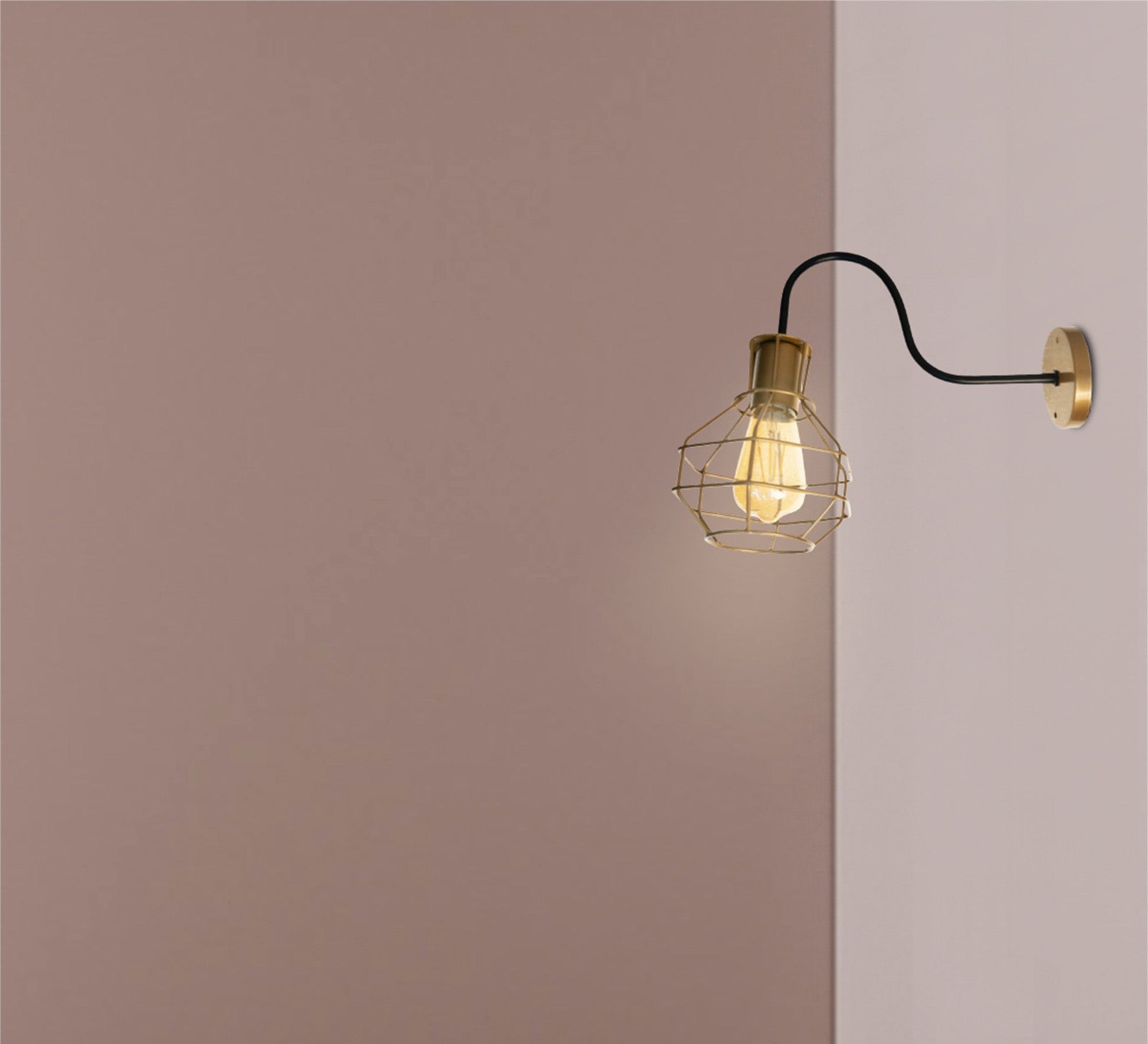 Black and copper wall lamp - Vitrine Furniture - Lighting