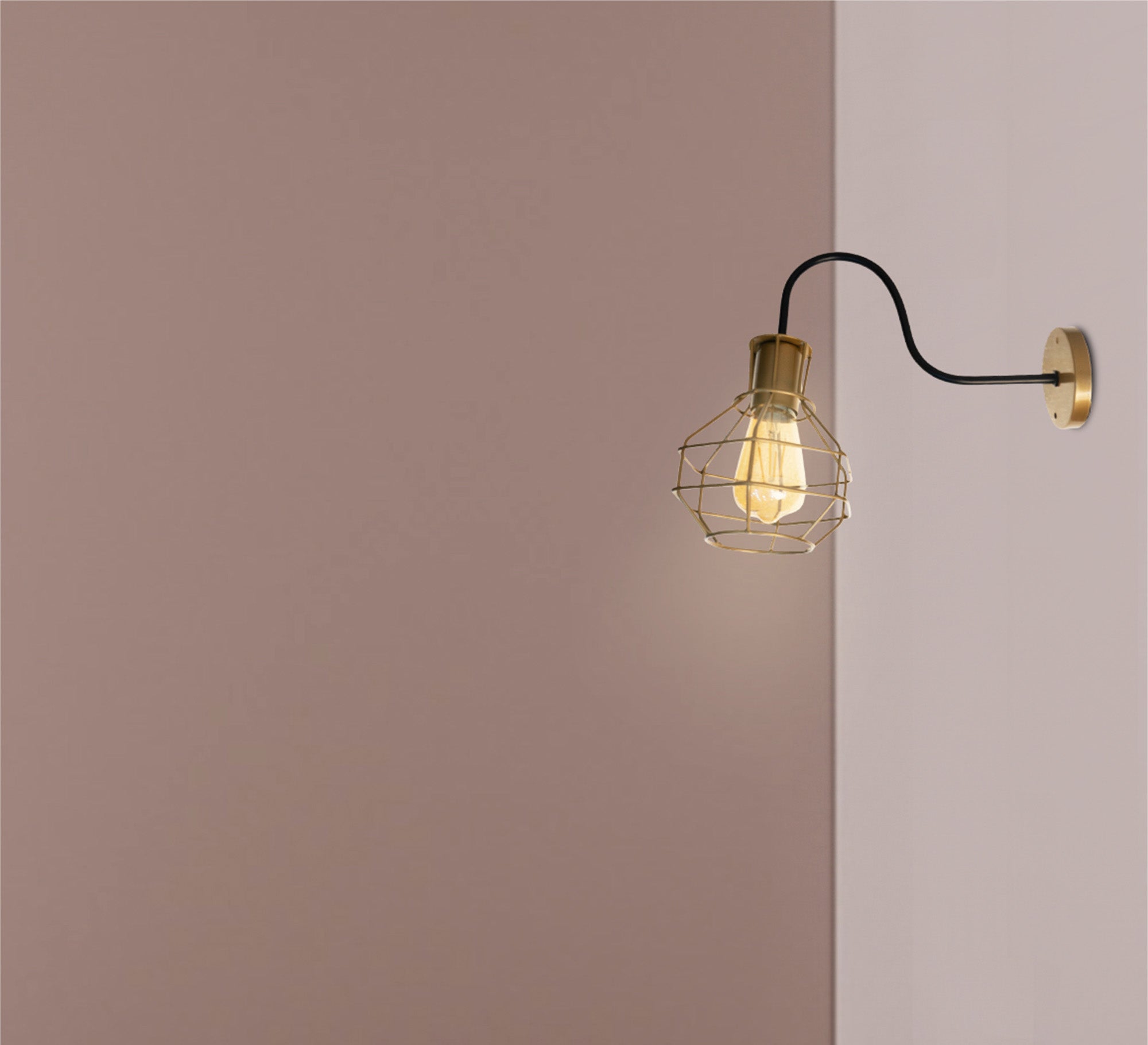 Black and copper wall lamp - Vitrine Furniture - Lighting