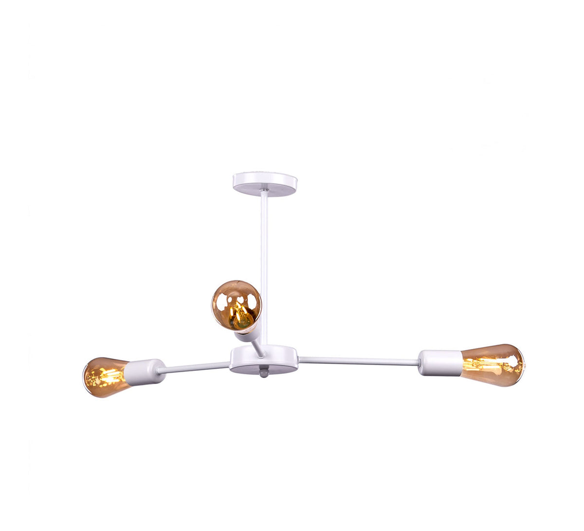 Black and gold 3-light circular pendant - Vitrine Furniture - Ceiling lights