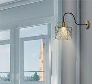 Black and gold metal wall lamp - Vitrine Furniture - Lighting