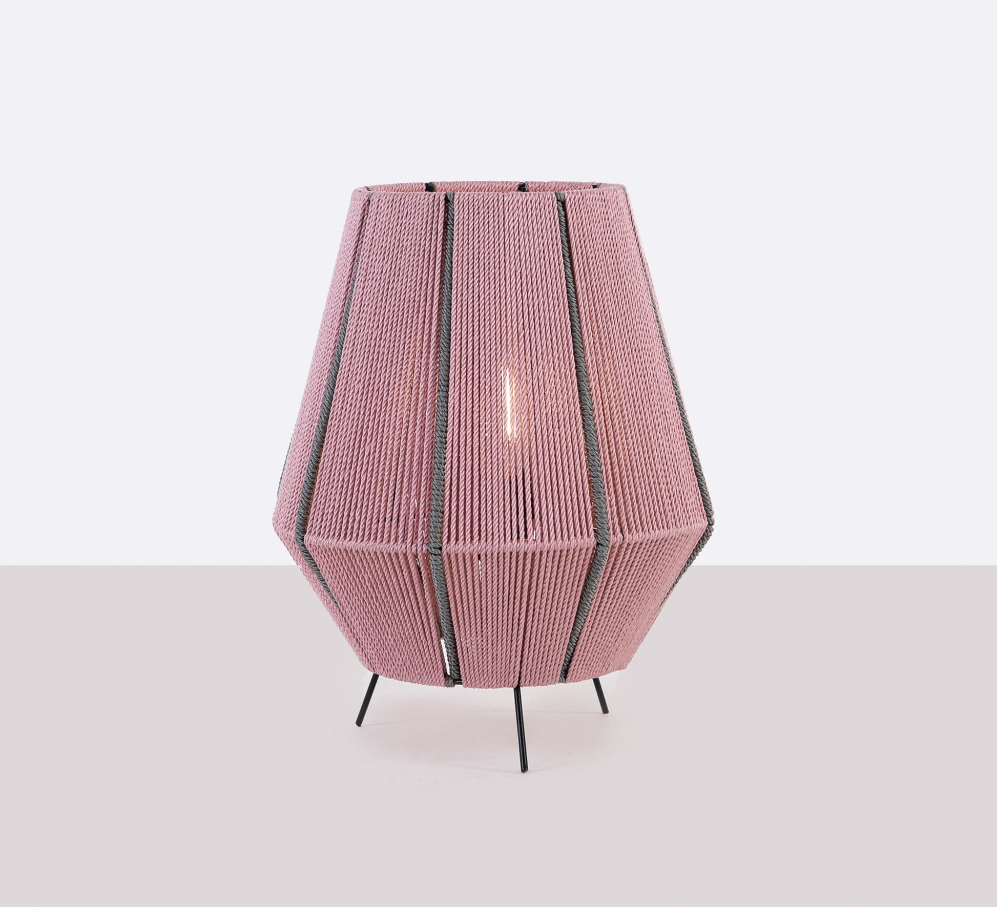 Black and pink lampshade - Vitrine Furniture - Lighting