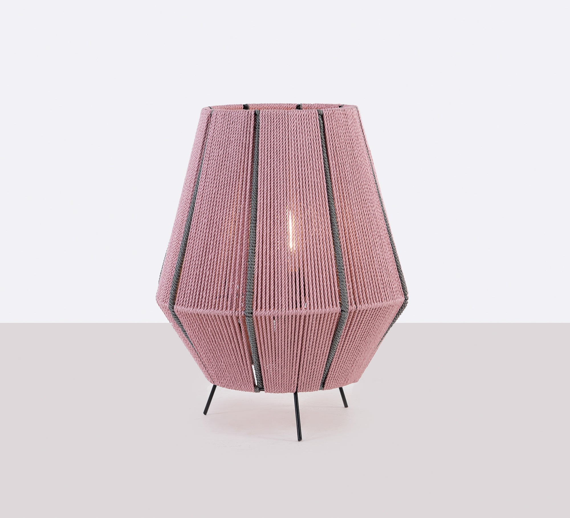 Black and pink lampshade - Vitrine Furniture - Lighting